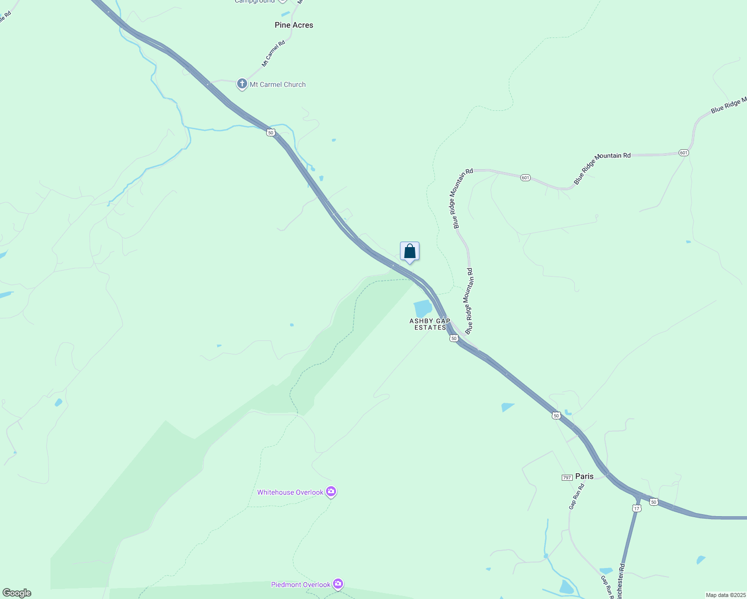 map of restaurants, bars, coffee shops, grocery stores, and more near 4065 Shepherds Mill Road in Berryville