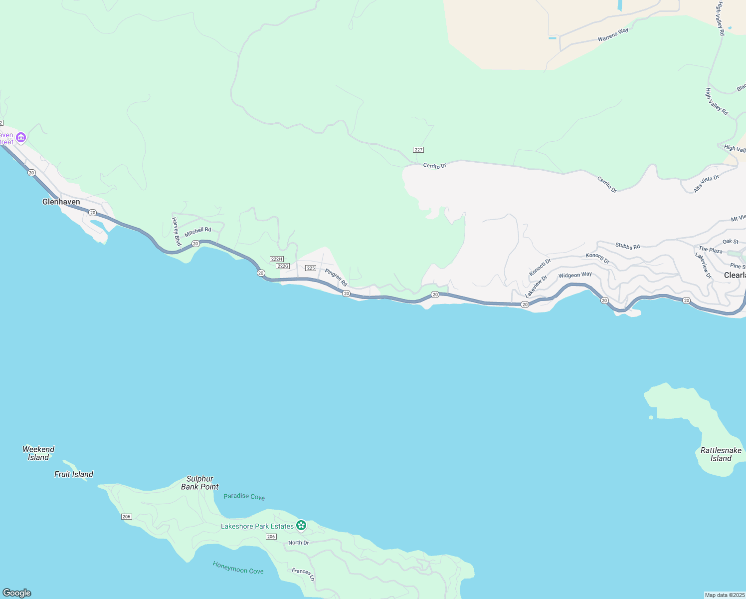 map of restaurants, bars, coffee shops, grocery stores, and more near 10823 East Highway 20 in Lucerne