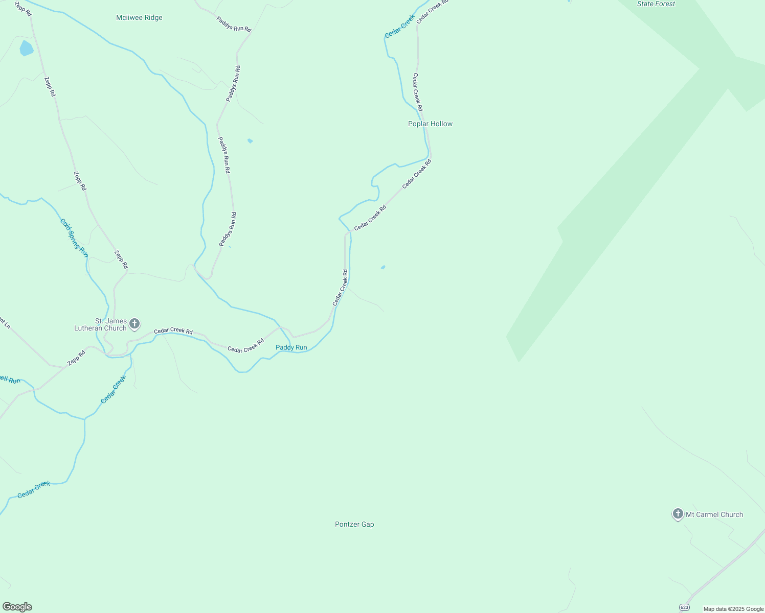 map of restaurants, bars, coffee shops, grocery stores, and more near 21 Little North Lane in Star Tannery
