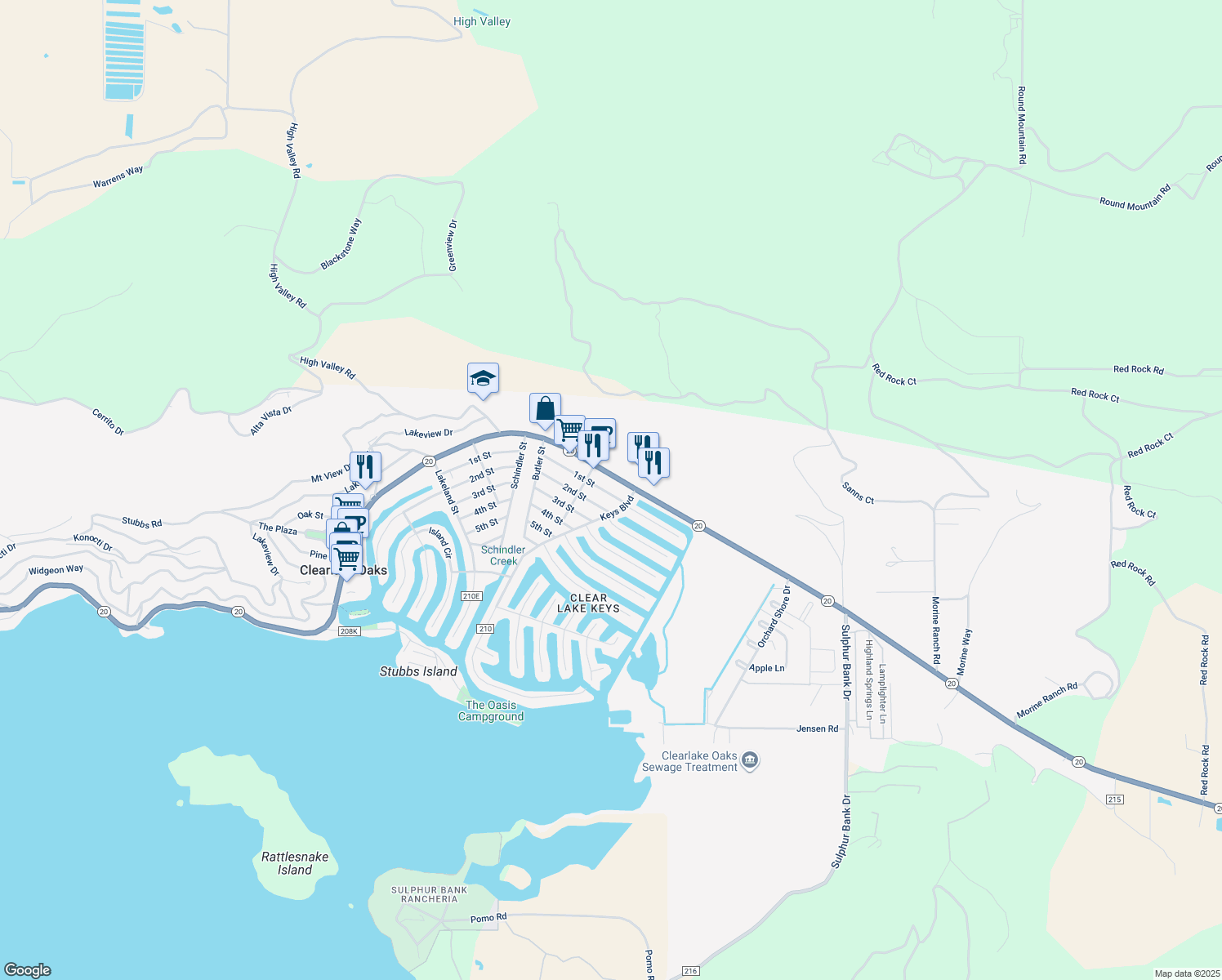13322 1st Street, Clearlake Oaks CA Walk Score