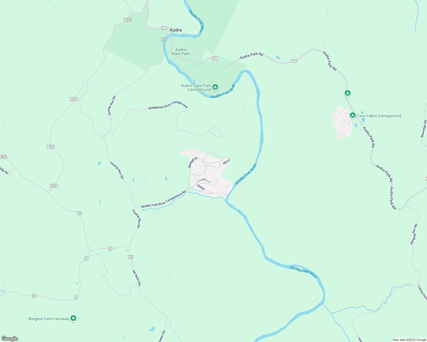 map of restaurants, bars, coffee shops, grocery stores, and more near 75 Cricket Lane in Buckhannon