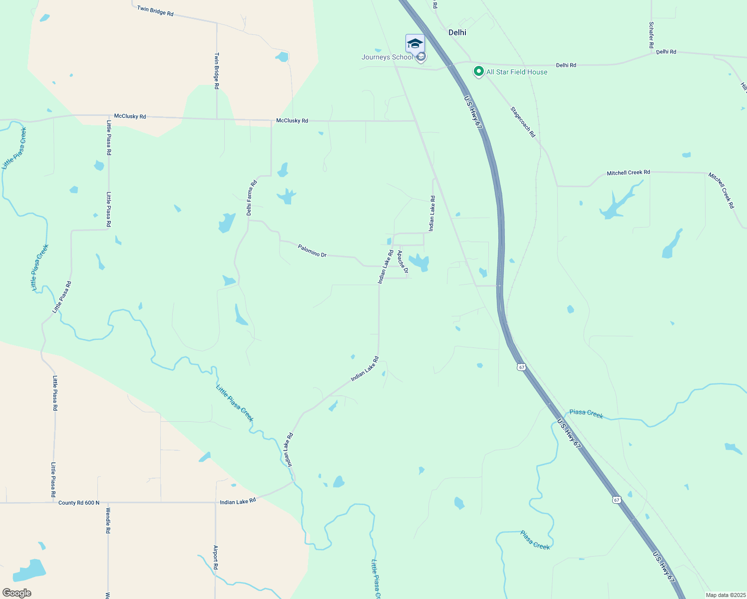 16933 Indian Lake Road, Jerseyville IL Walk Score