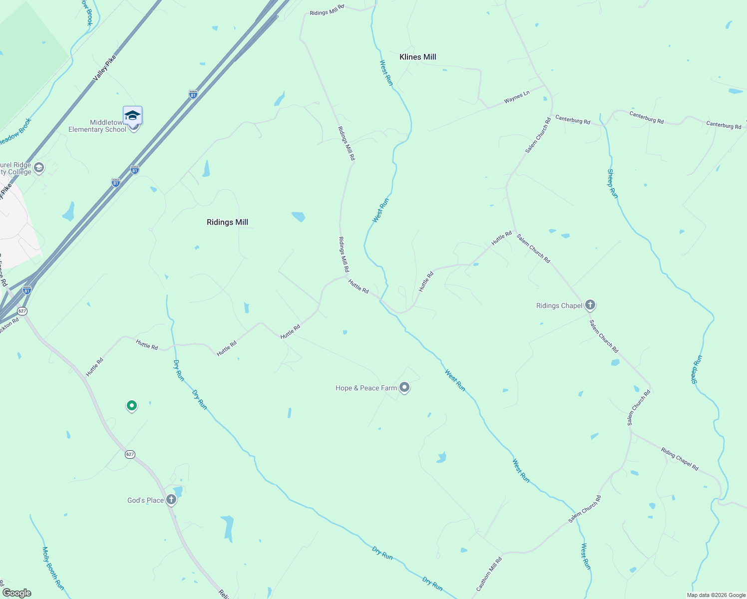 map of restaurants, bars, coffee shops, grocery stores, and more near 455 Huttle Road in Middletown