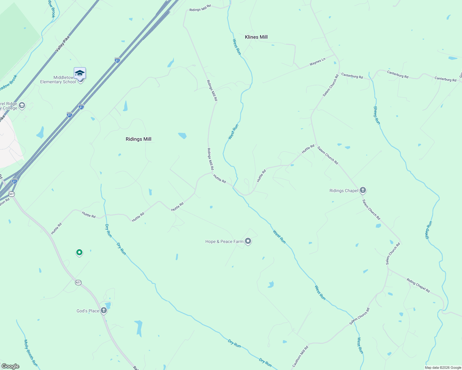 map of restaurants, bars, coffee shops, grocery stores, and more near 455 Huttle Road in Middletown