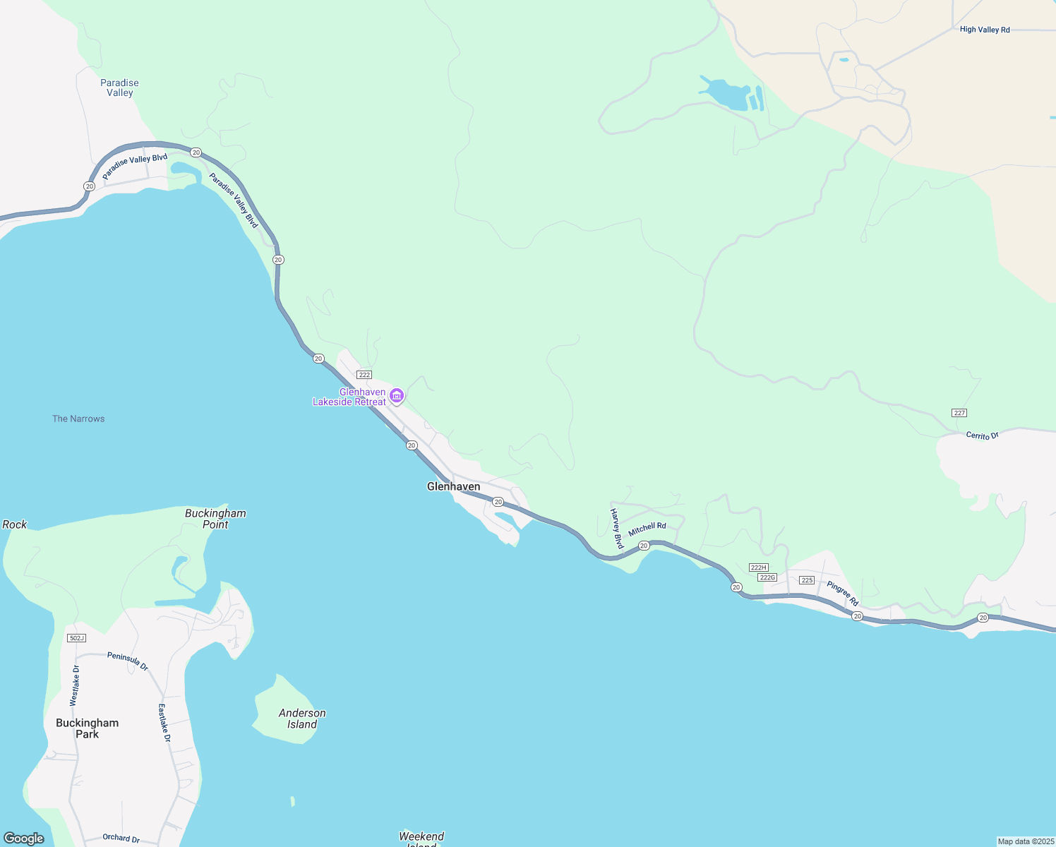 map of restaurants, bars, coffee shops, grocery stores, and more near 9502 Glenhaven Drive in Glenhaven