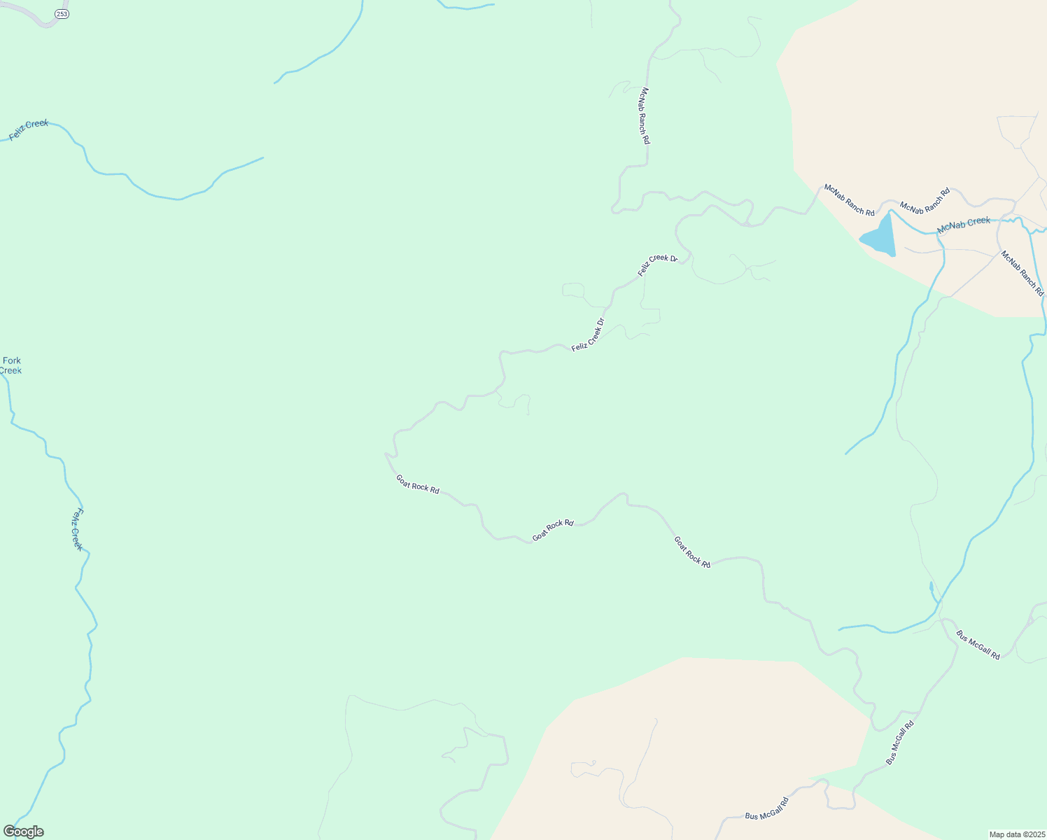 map of restaurants, bars, coffee shops, grocery stores, and more near 8771 Feliz Creek Dr in Ukiah