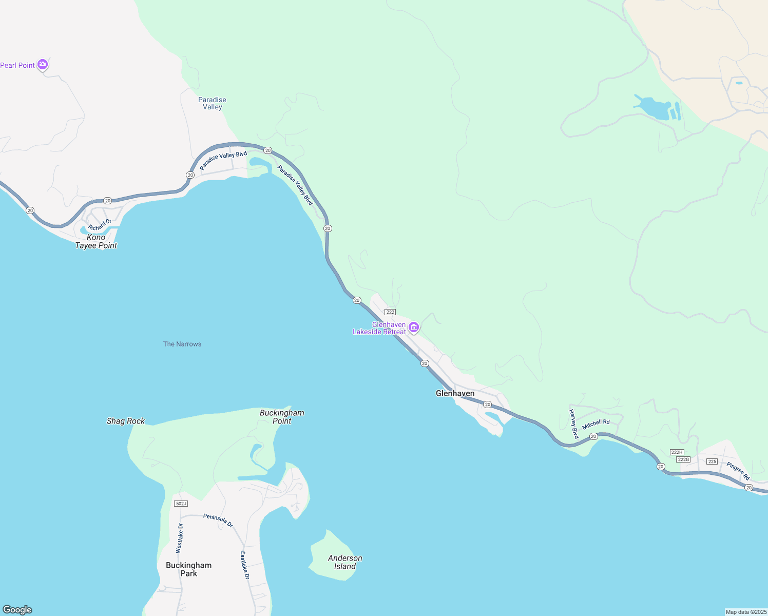 map of restaurants, bars, coffee shops, grocery stores, and more near 9085 Leila Drive in Glenhaven