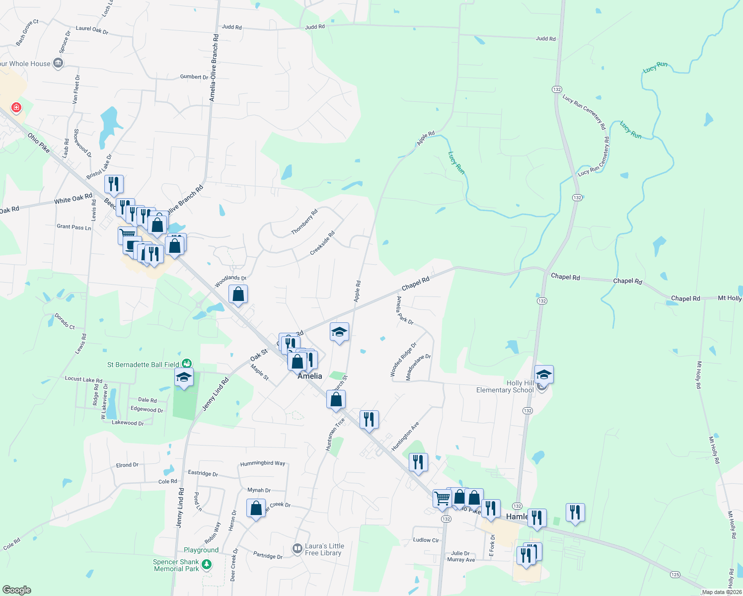 131 Chapel Road, Amelia OH Walk Score