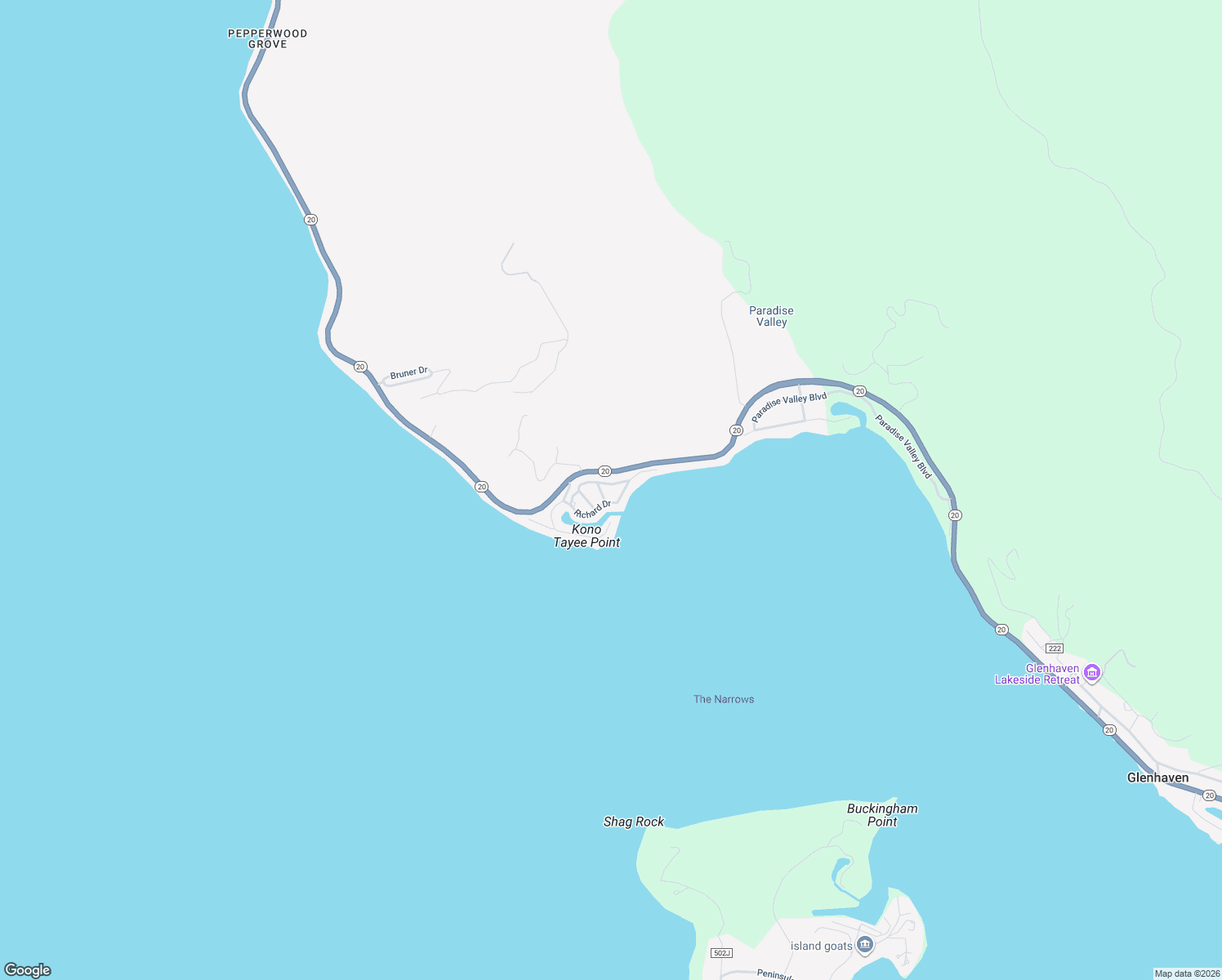 map of restaurants, bars, coffee shops, grocery stores, and more near 7876 Alston Way in Lucerne