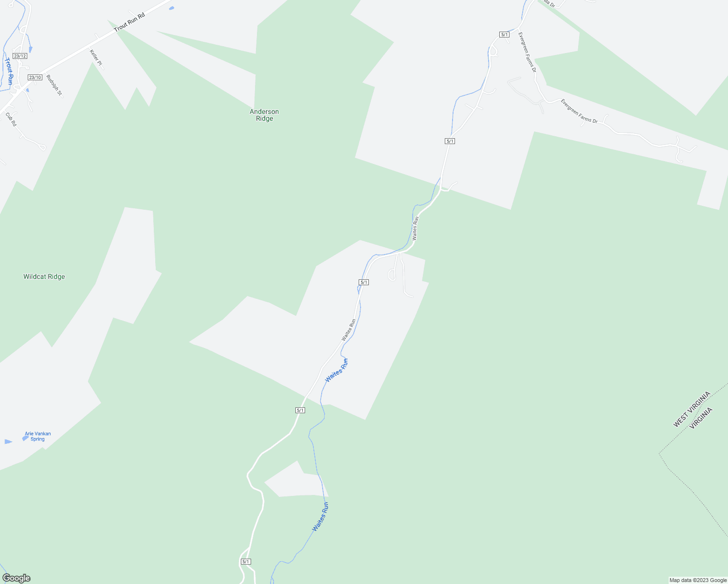 map of restaurants, bars, coffee shops, grocery stores, and more near 3699 Waites Run Road in Wardensville