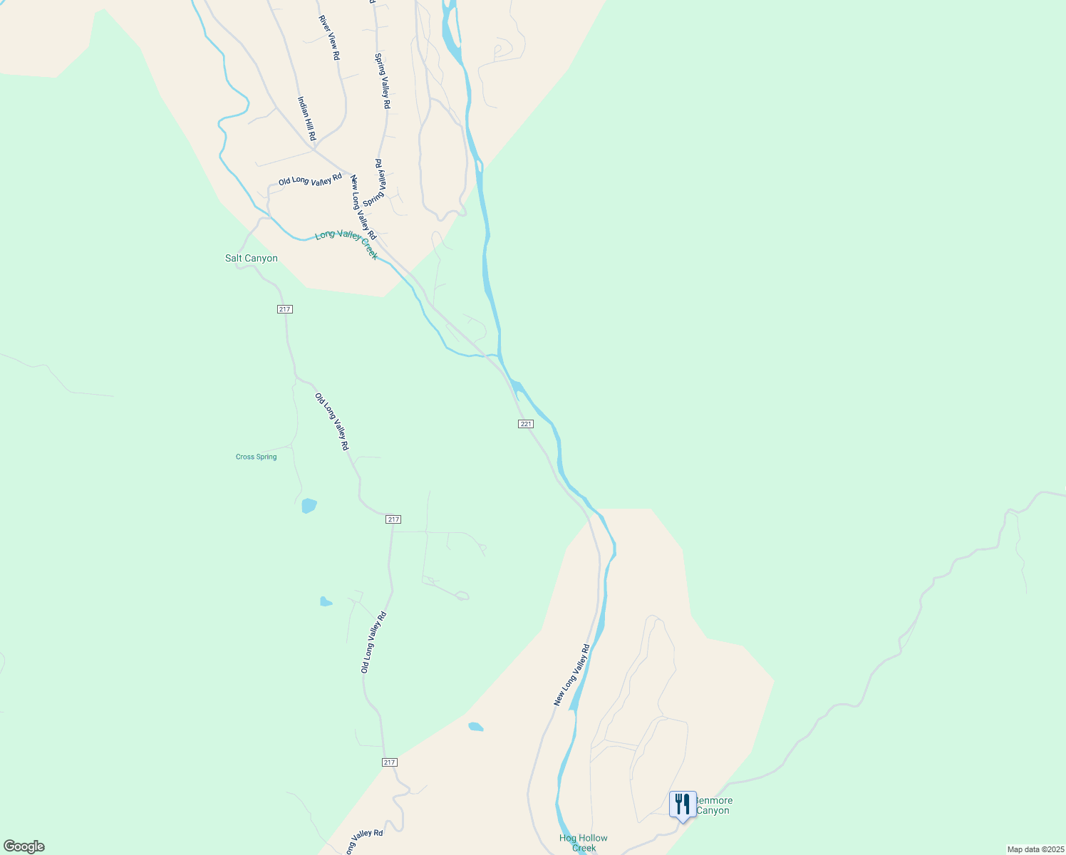 map of restaurants, bars, coffee shops, grocery stores, and more near 1395 New Long Valley Road in Clearlake Oaks