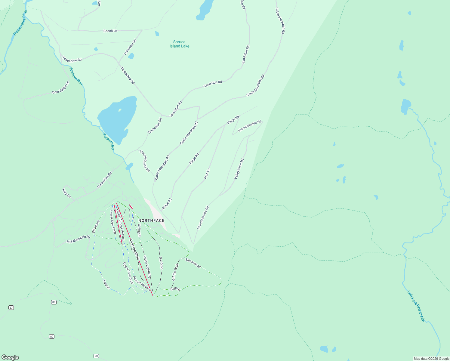 map of restaurants, bars, coffee shops, grocery stores, and more near Mountainside Rd. in Davis