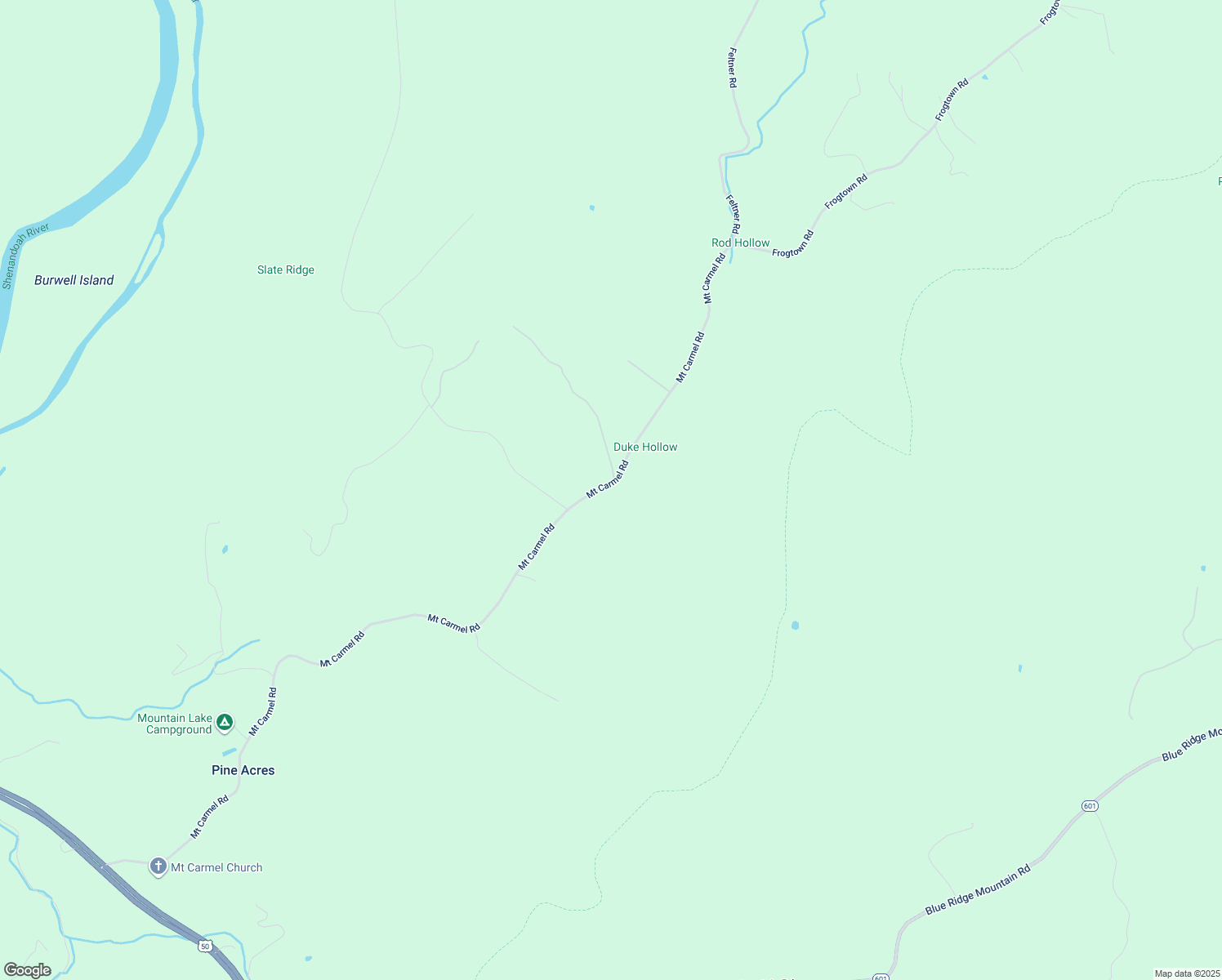 map of restaurants, bars, coffee shops, grocery stores, and more near 2050 Mount Carmel Road in Bluemont