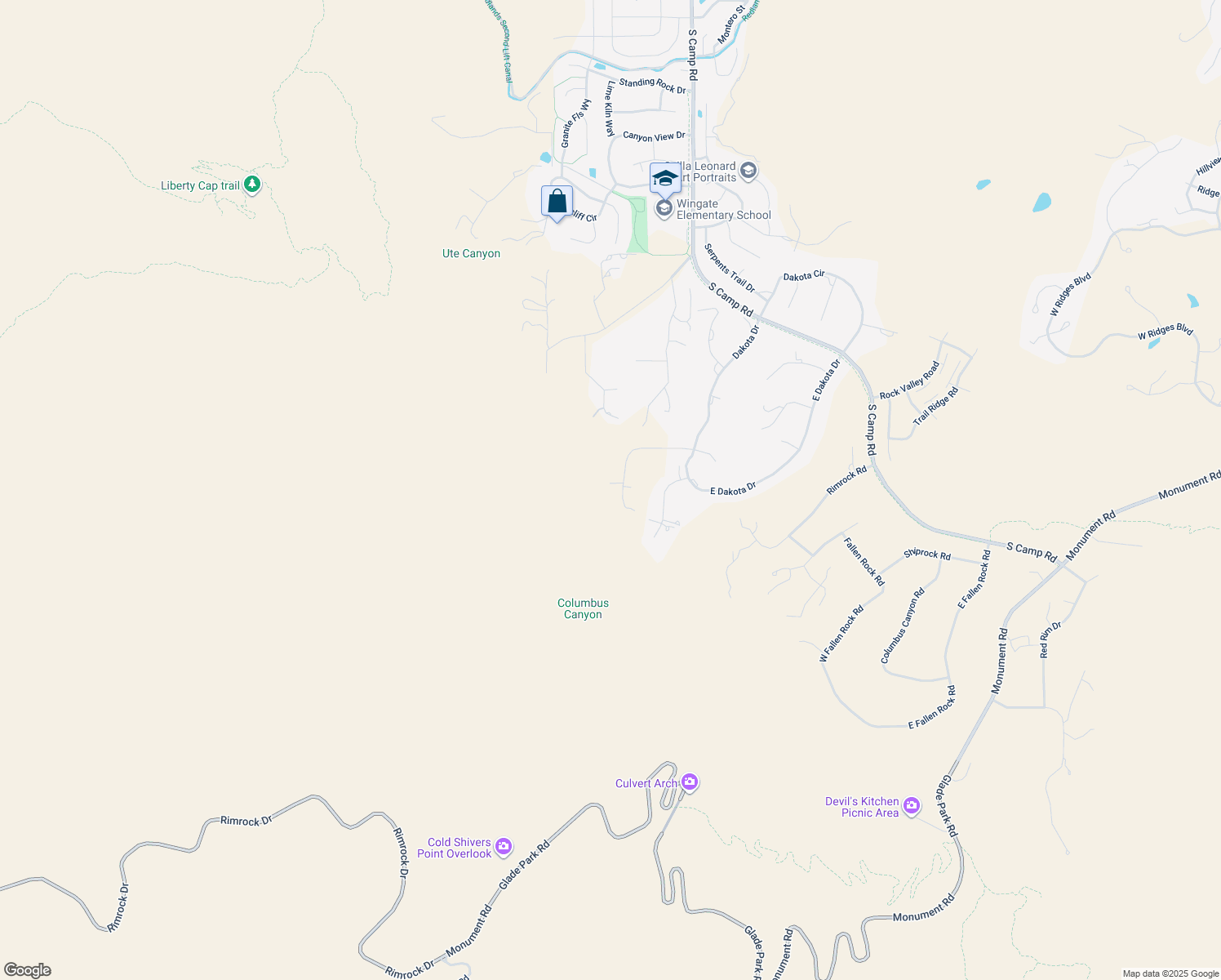 map of restaurants, bars, coffee shops, grocery stores, and more near 287 W Morrison Ct in Grand Junction