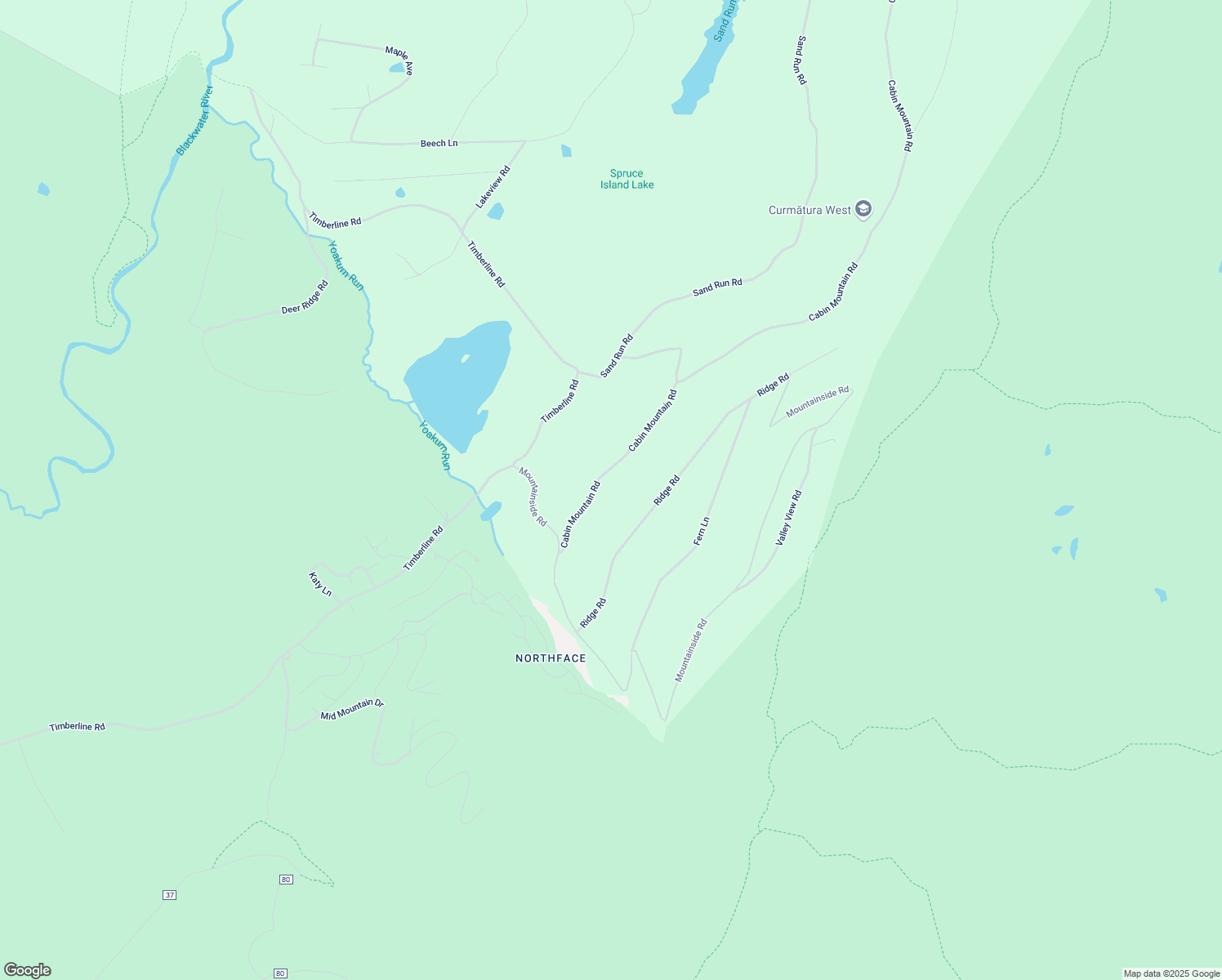 map of restaurants, bars, coffee shops, grocery stores, and more near Cabin Mountain Road in Davis