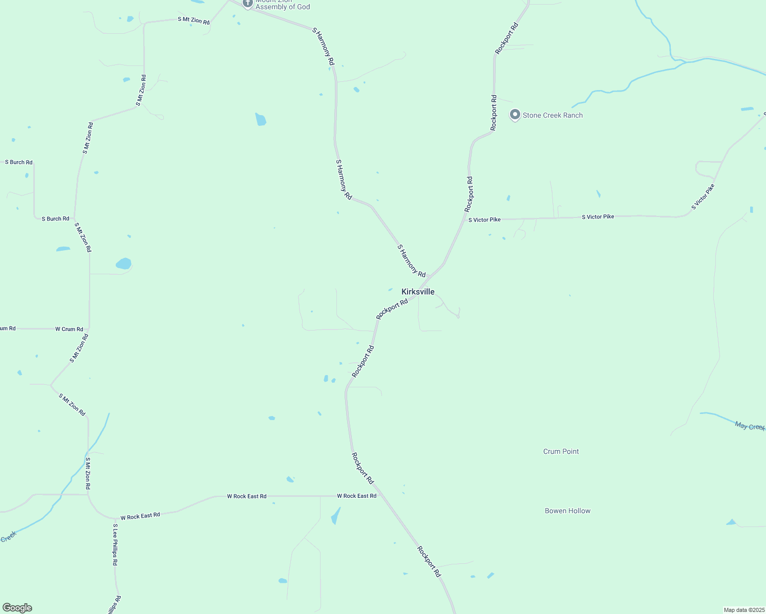 map of restaurants, bars, coffee shops, grocery stores, and more near 8050-8058 South Rockport Road in Bloomington