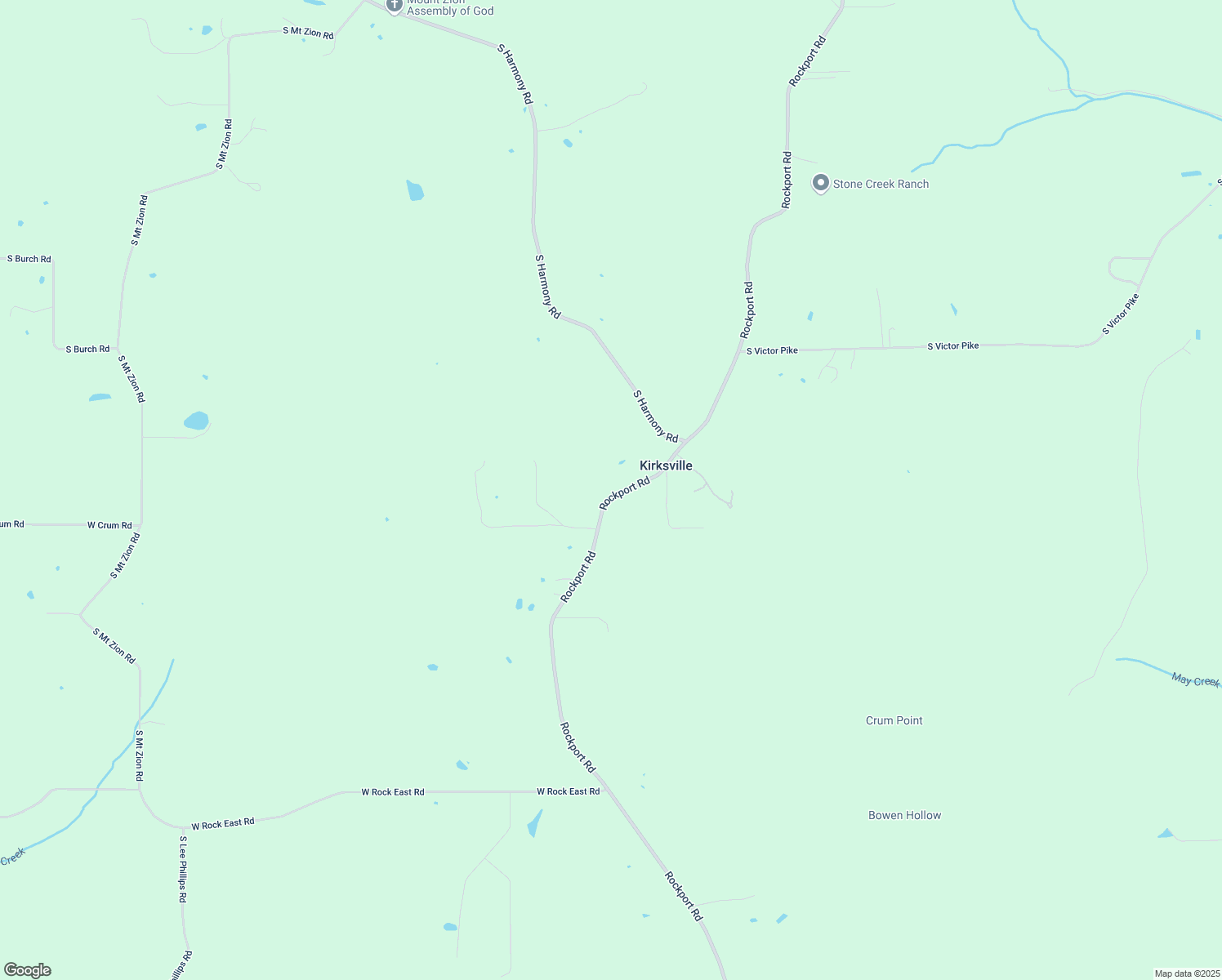 map of restaurants, bars, coffee shops, grocery stores, and more near 8050-8058 South Rockport Road in Bloomington