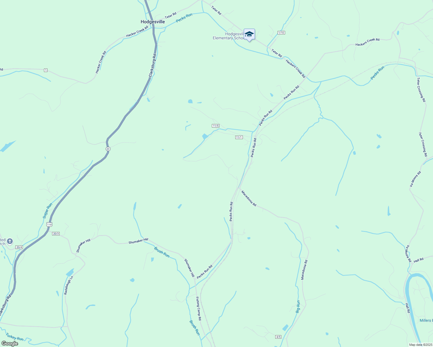 map of restaurants, bars, coffee shops, grocery stores, and more near in Hodgesville