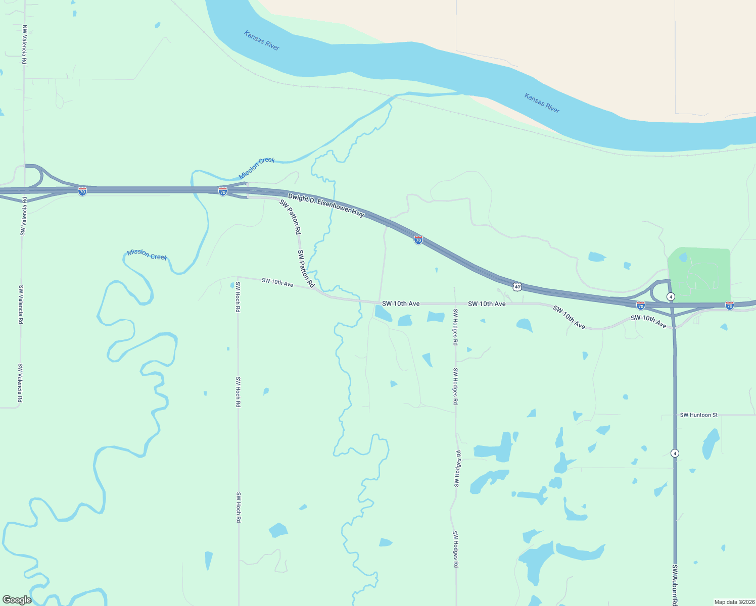 map of restaurants, bars, coffee shops, grocery stores, and more near 9500 Southwest 10th Street in Topeka