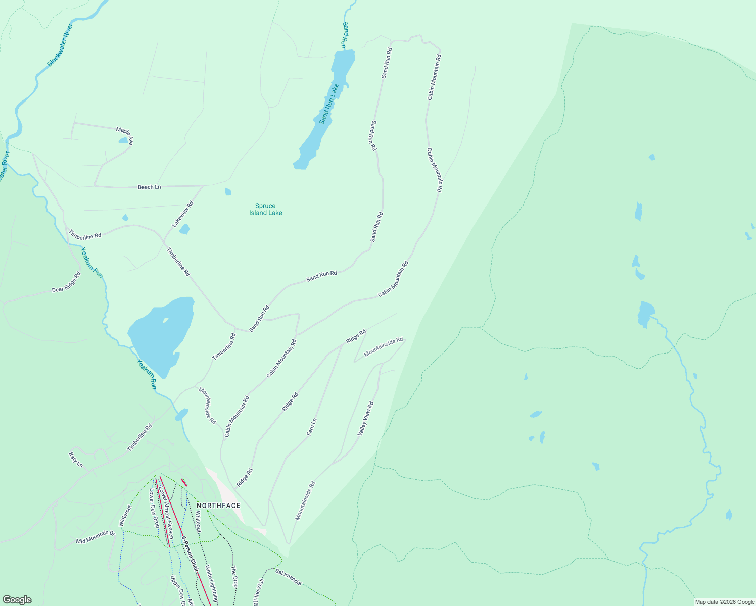 map of restaurants, bars, coffee shops, grocery stores, and more near Cabin Mountain Road in Davis
