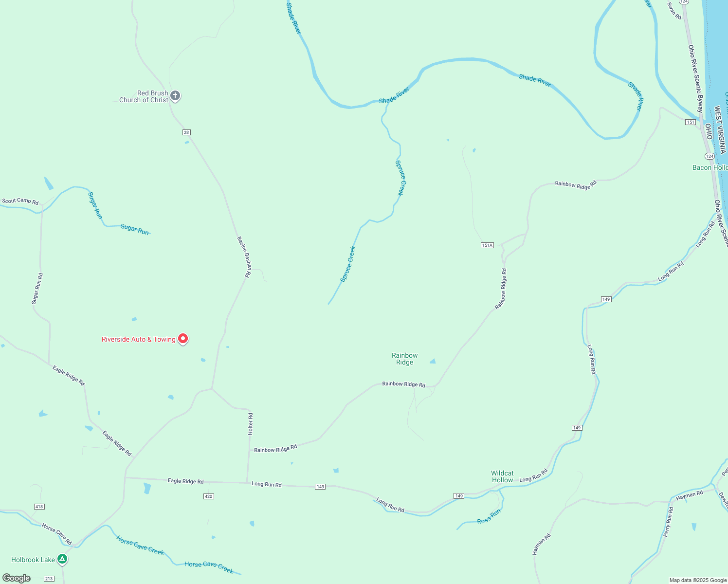 map of restaurants, bars, coffee shops, grocery stores, and more near in Long Bottom