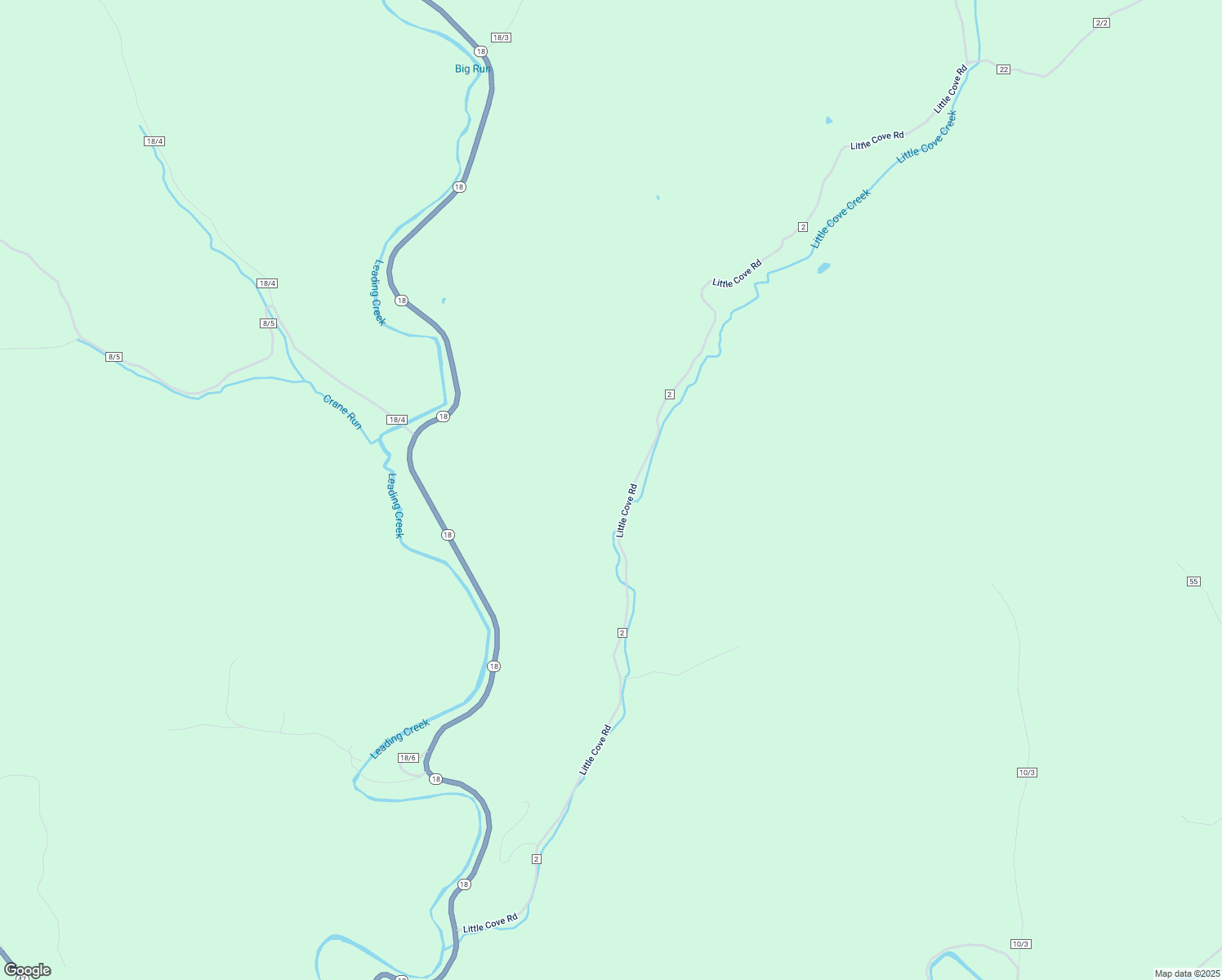 map of restaurants, bars, coffee shops, grocery stores, and more near 1429 Little Cove Road in Troy