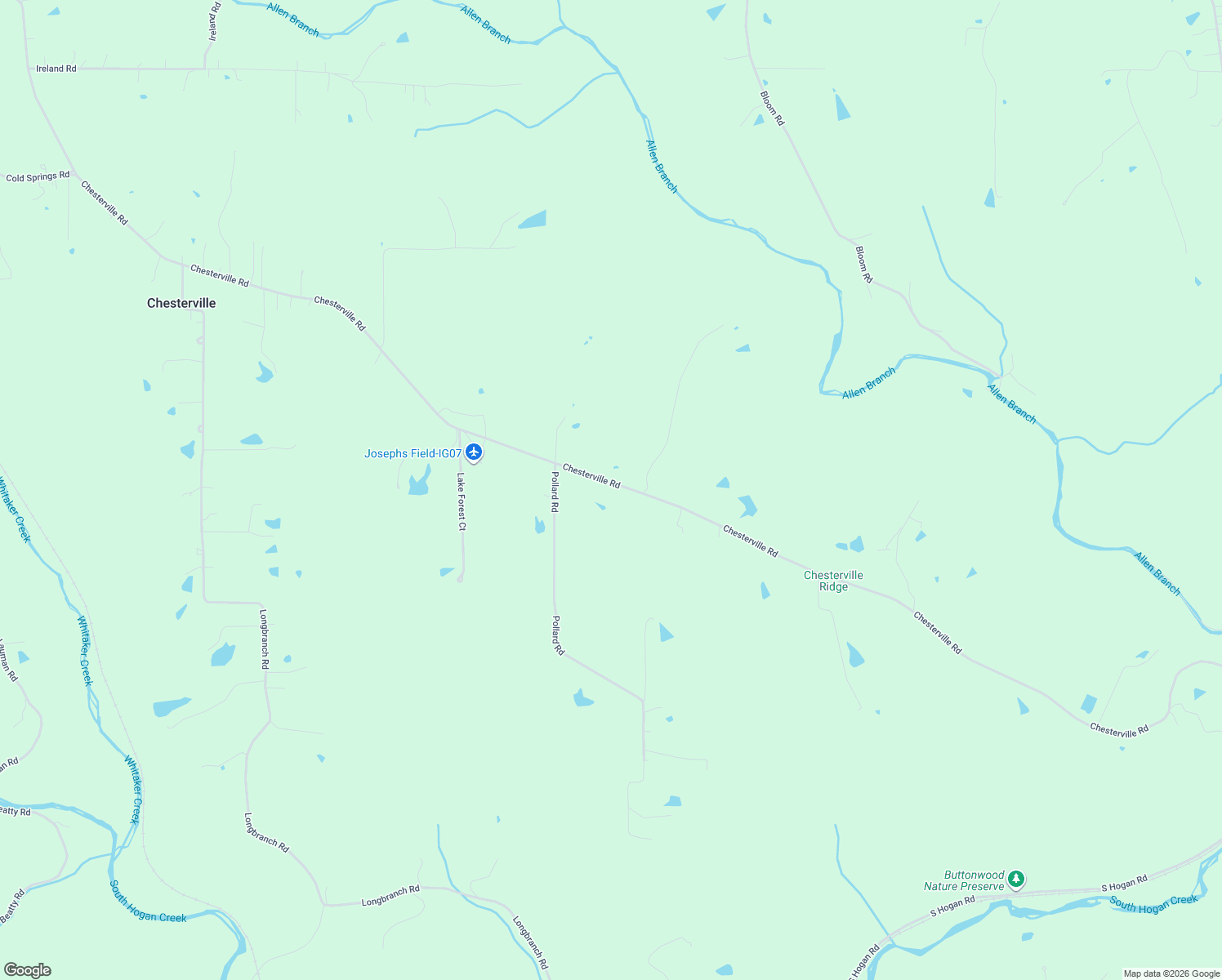 map of restaurants, bars, coffee shops, grocery stores, and more near 11319 Chesterville Road in Moores Hill