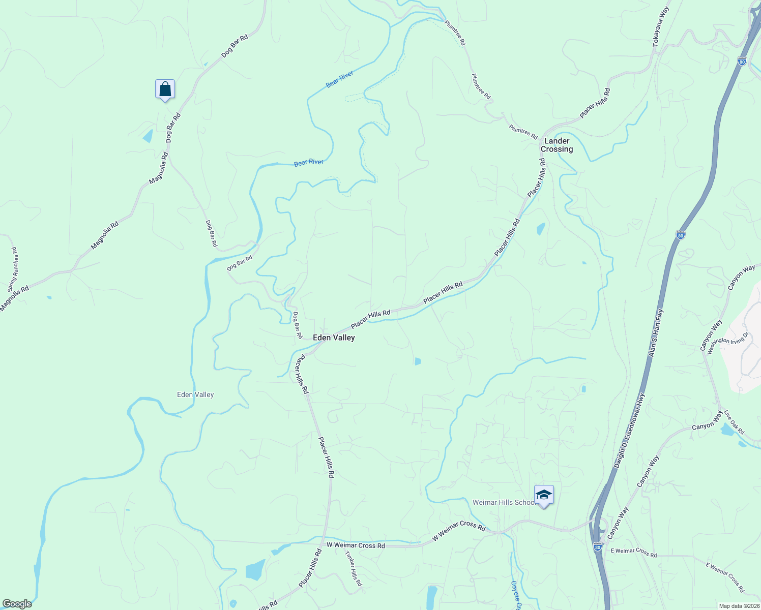 map of restaurants, bars, coffee shops, grocery stores, and more near 1000 Ruf Road in Colfax