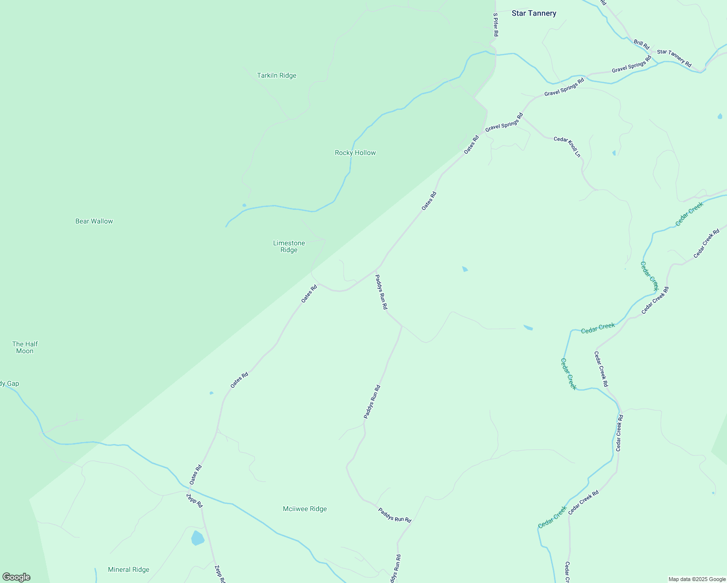 map of restaurants, bars, coffee shops, grocery stores, and more near 691 Oates Road in Star Tannery