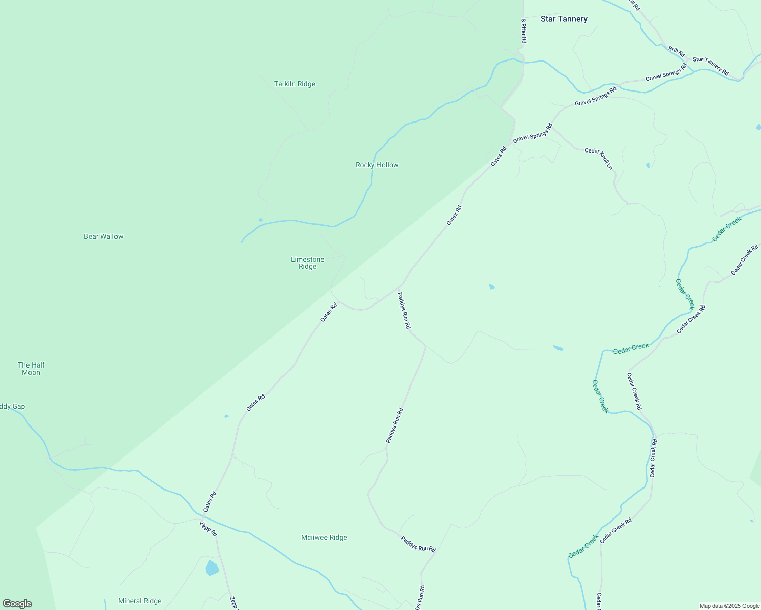 map of restaurants, bars, coffee shops, grocery stores, and more near 691 Oates Road in Star Tannery