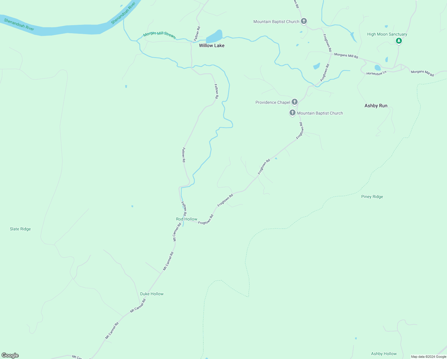 map of restaurants, bars, coffee shops, grocery stores, and more near 228 Tadpole Lane in Bluemont