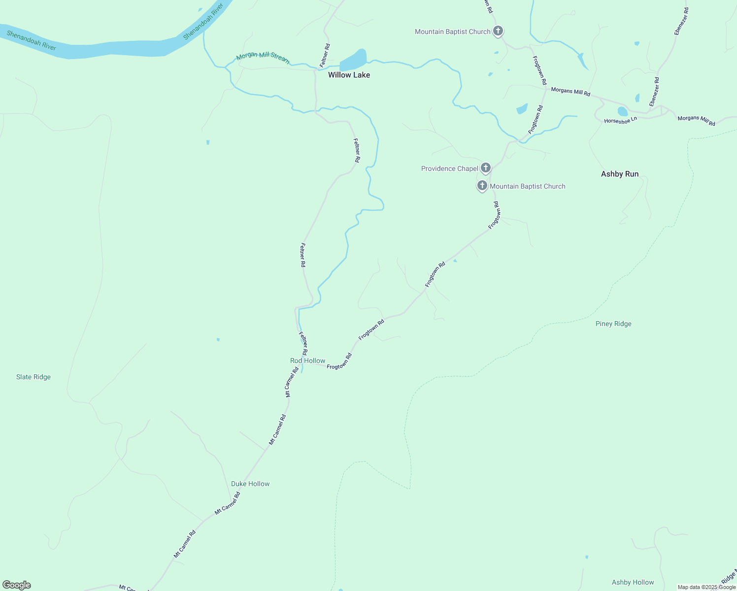 map of restaurants, bars, coffee shops, grocery stores, and more near 322 Honey Lane in Berryville