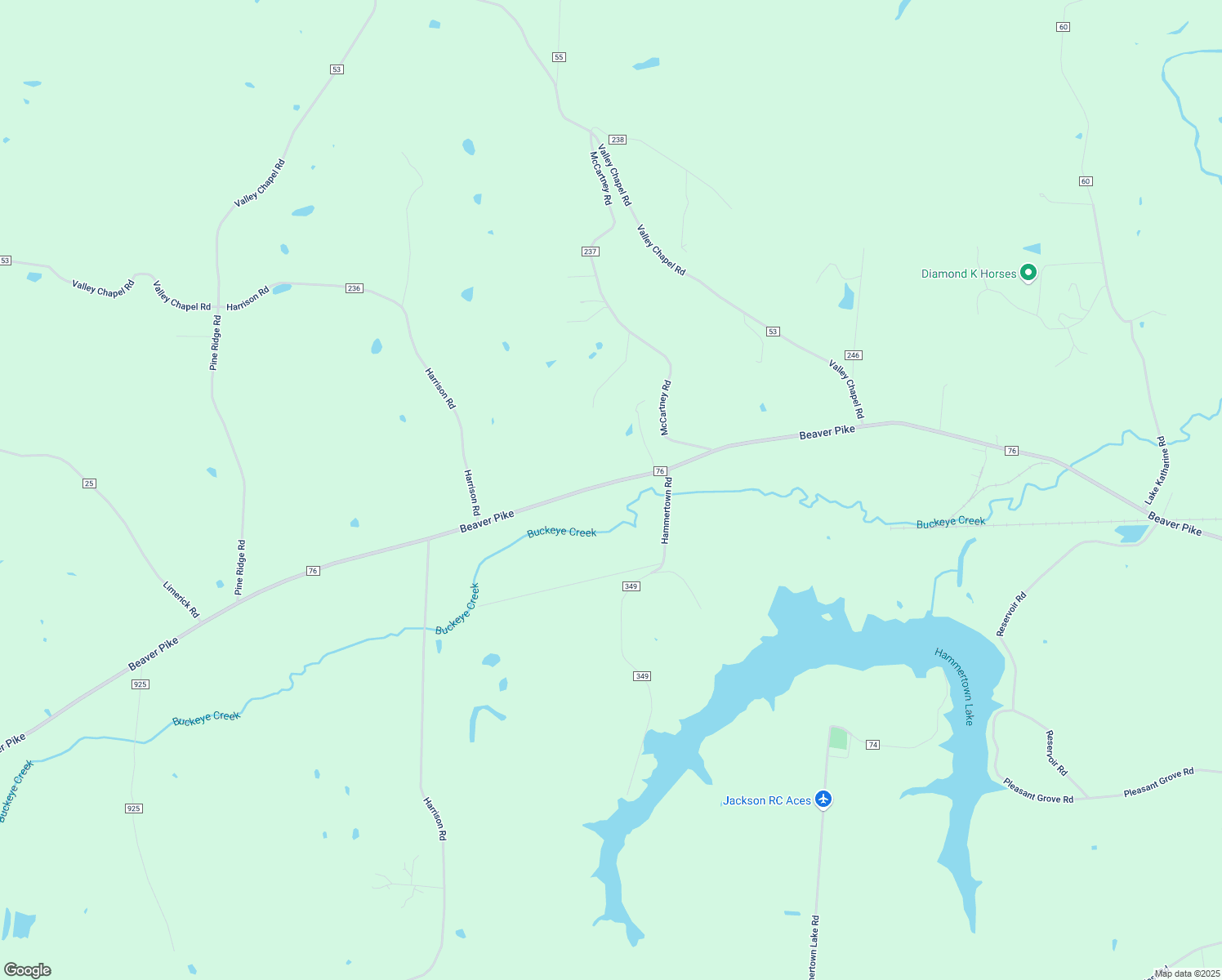 map of restaurants, bars, coffee shops, grocery stores, and more near 13658 Beaver Pike in Jackson