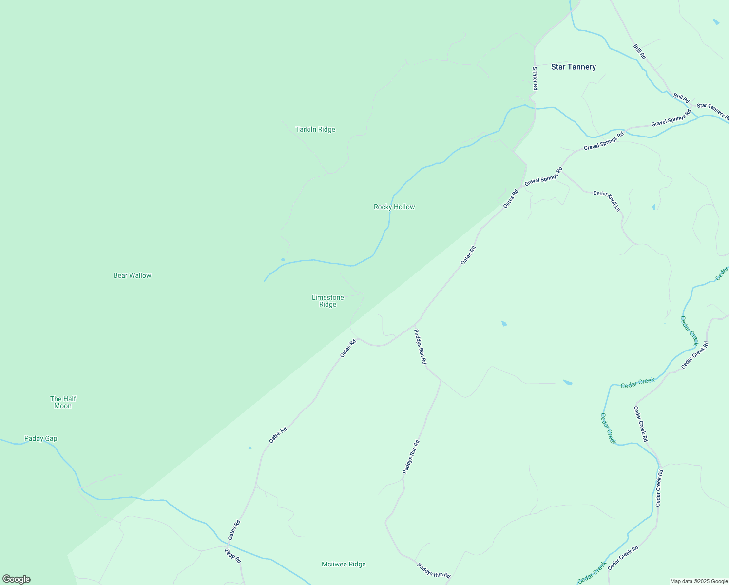 map of restaurants, bars, coffee shops, grocery stores, and more near 218 Pugmill Lane in Star Tannery