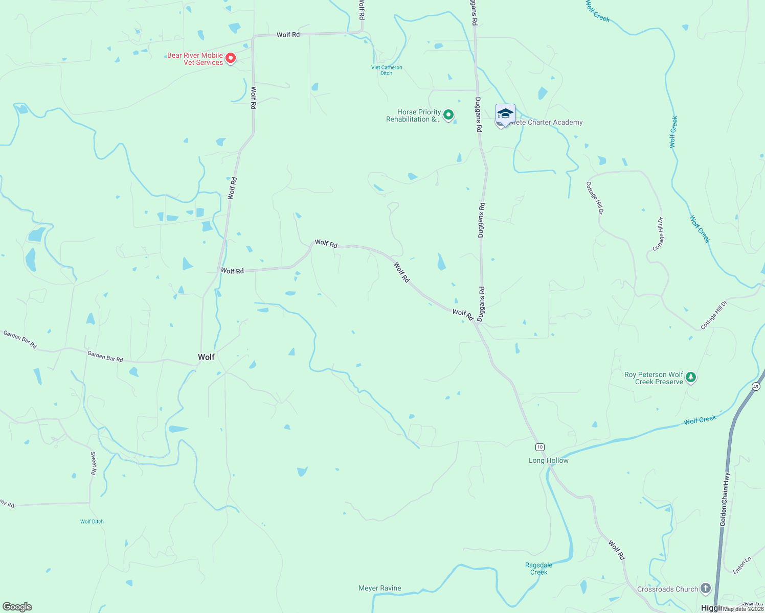 map of restaurants, bars, coffee shops, grocery stores, and more near 12463 Wolf Road in Grass Valley