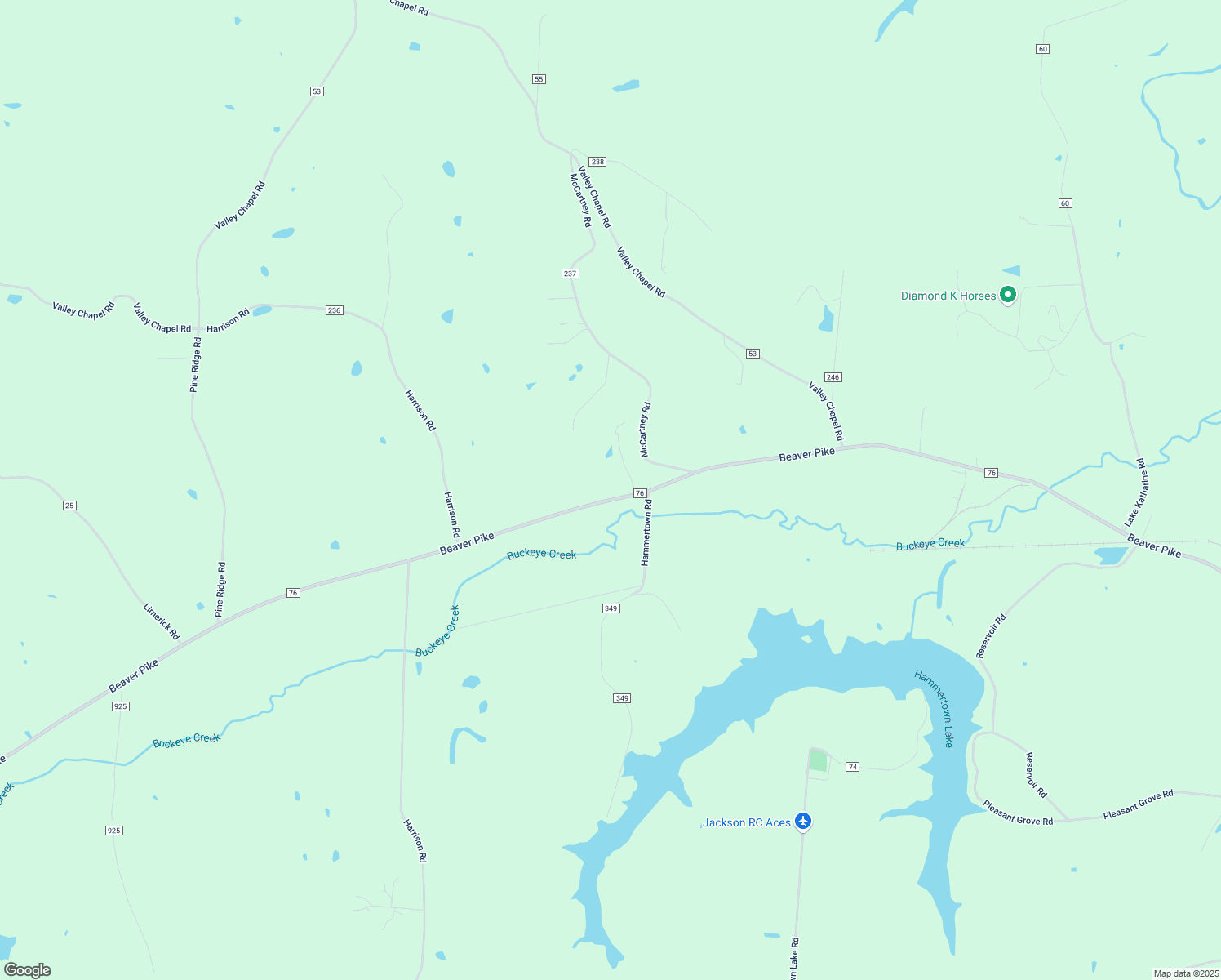 map of restaurants, bars, coffee shops, grocery stores, and more near 13658 Beaver Pike in Jackson