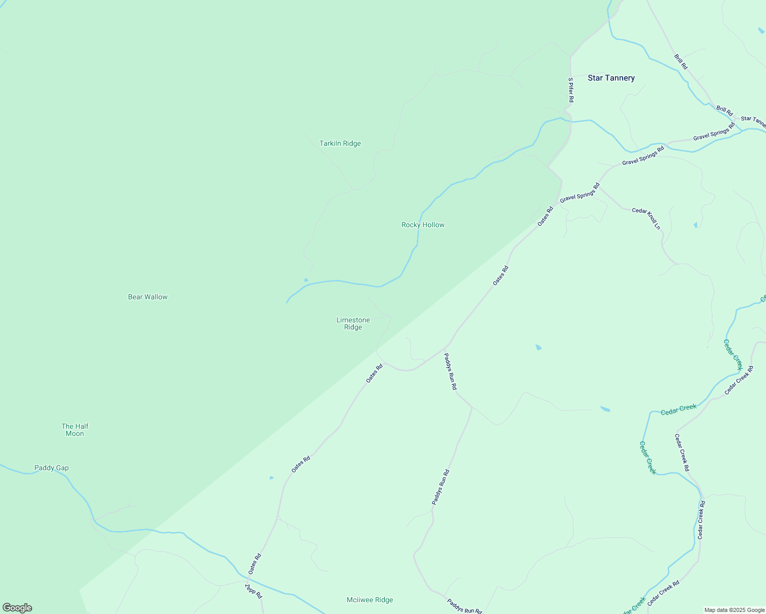 map of restaurants, bars, coffee shops, grocery stores, and more near 218 Pugmill Lane in Star Tannery