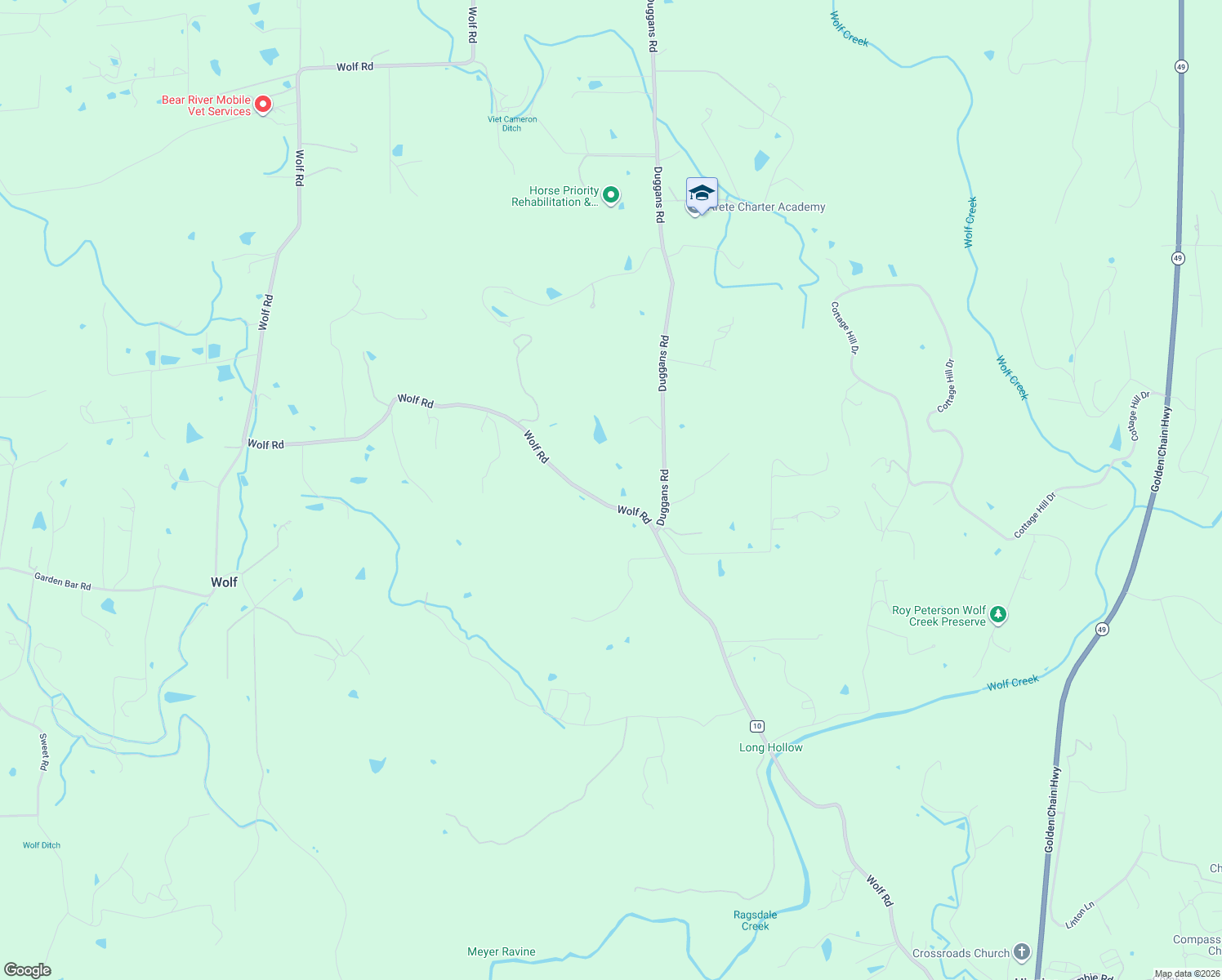 map of restaurants, bars, coffee shops, grocery stores, and more near 12114 Wolf Road in Grass Valley