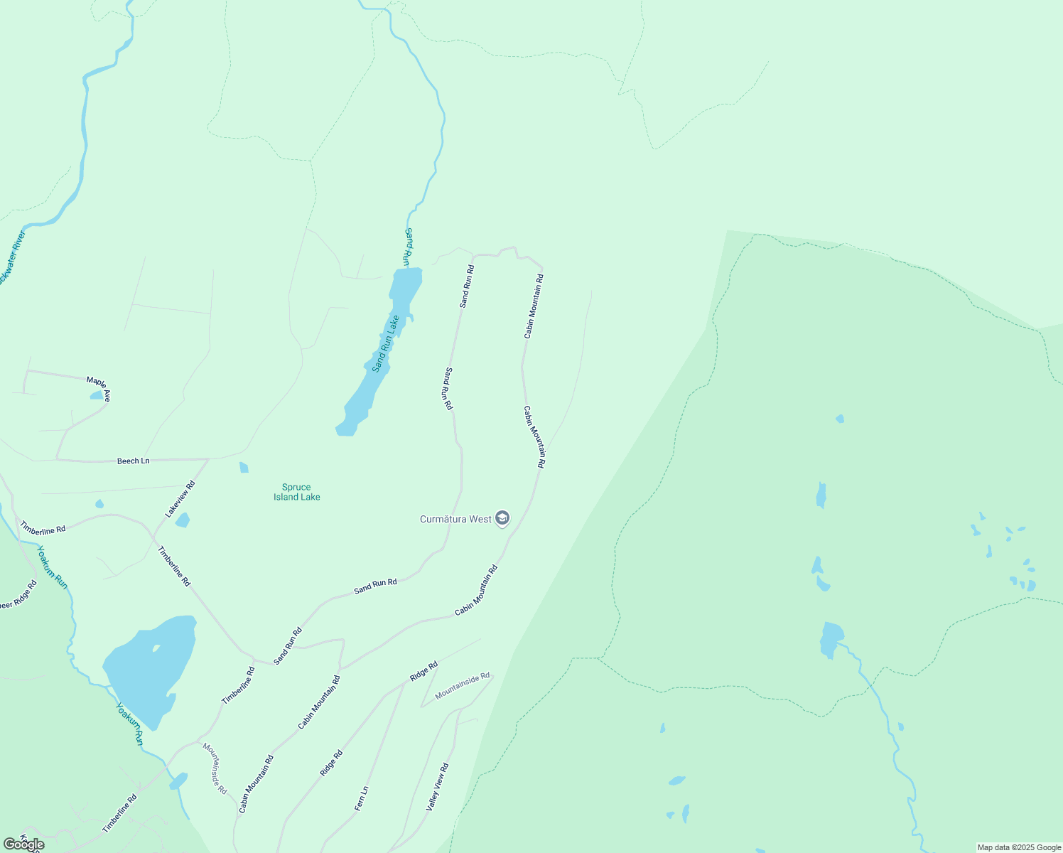 map of restaurants, bars, coffee shops, grocery stores, and more near Cabin Mountain Road in Davis
