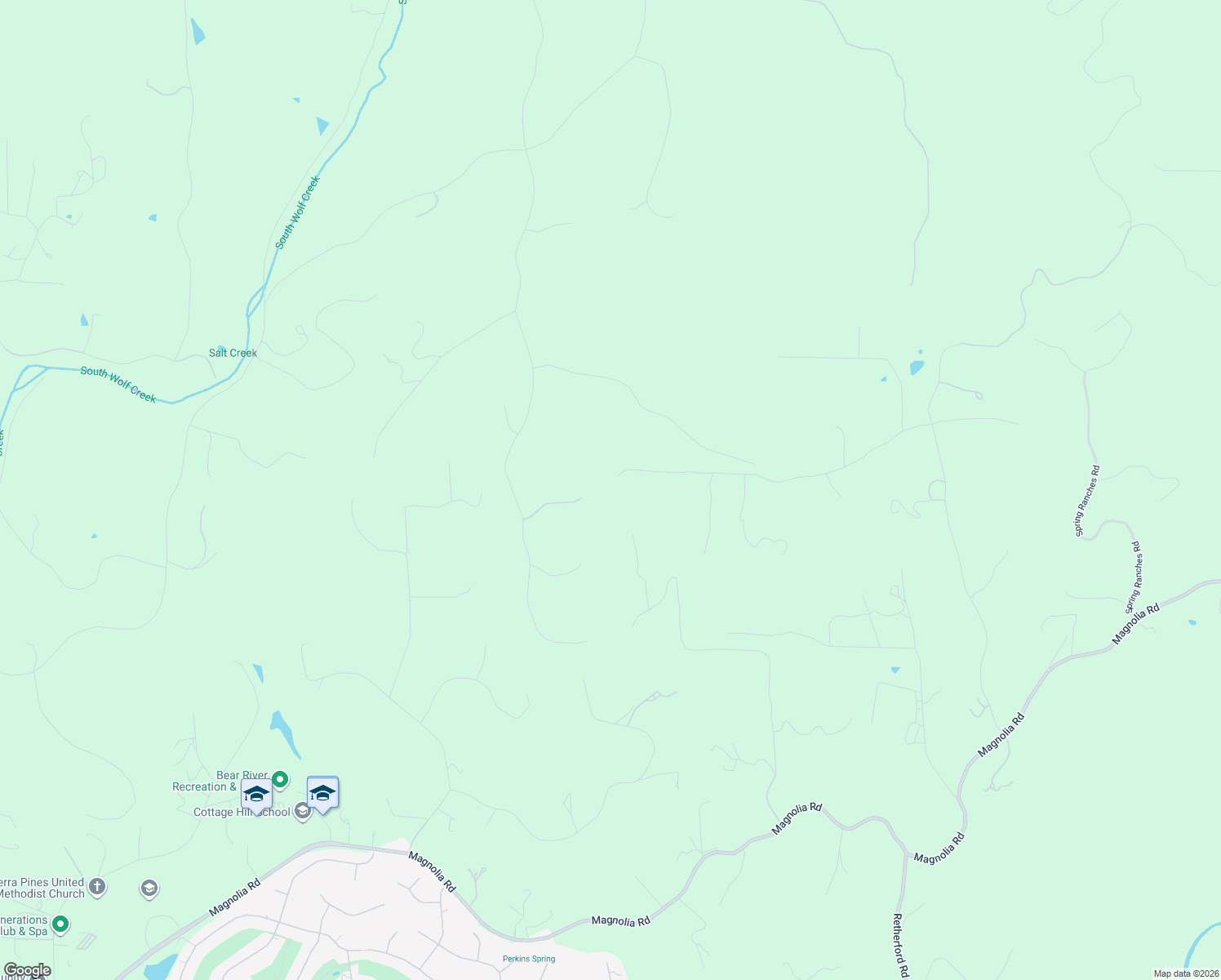 map of restaurants, bars, coffee shops, grocery stores, and more near 11383 Woodacre Road in Grass Valley