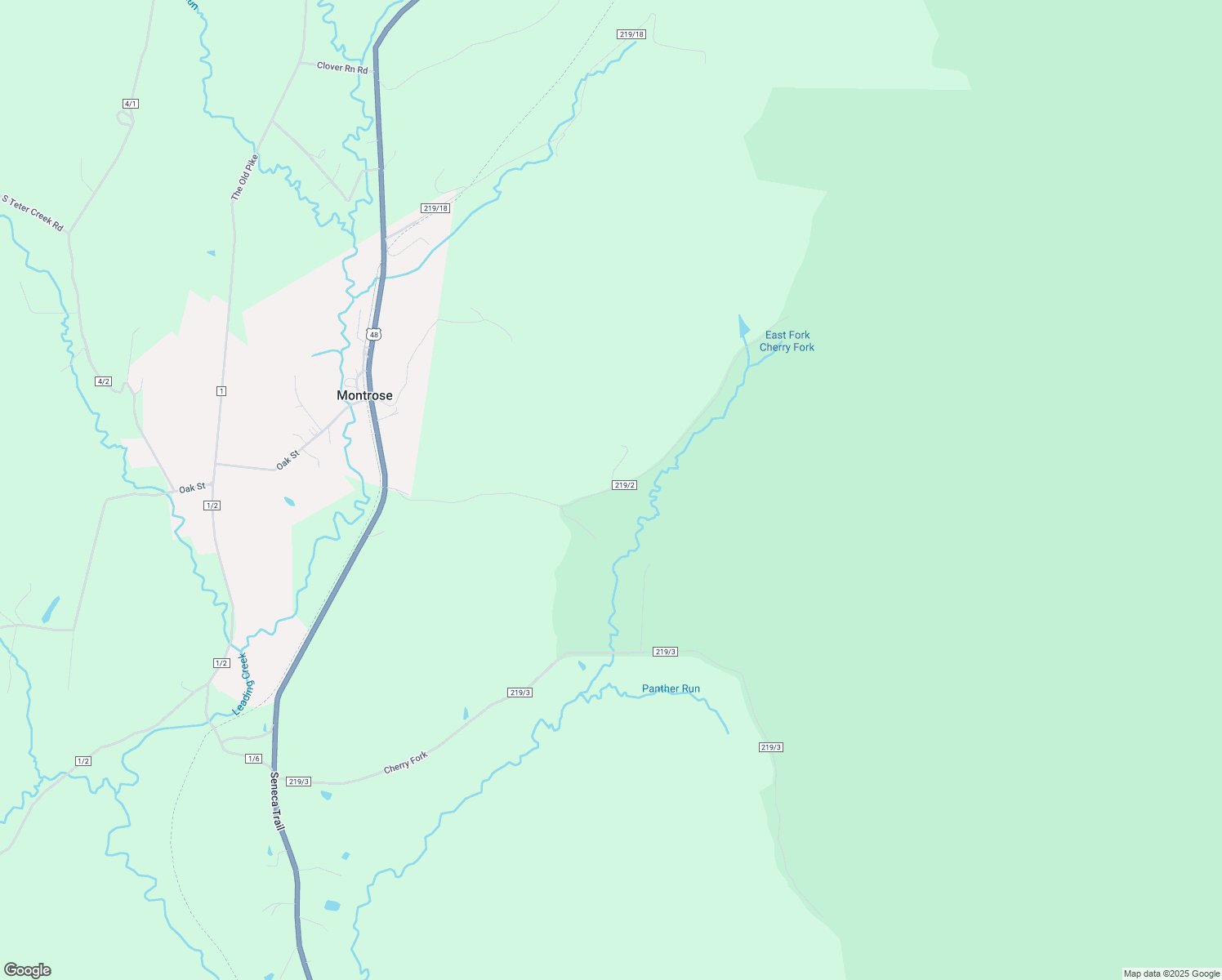 map of restaurants, bars, coffee shops, grocery stores, and more near Left Fork of Cherry in Montrose