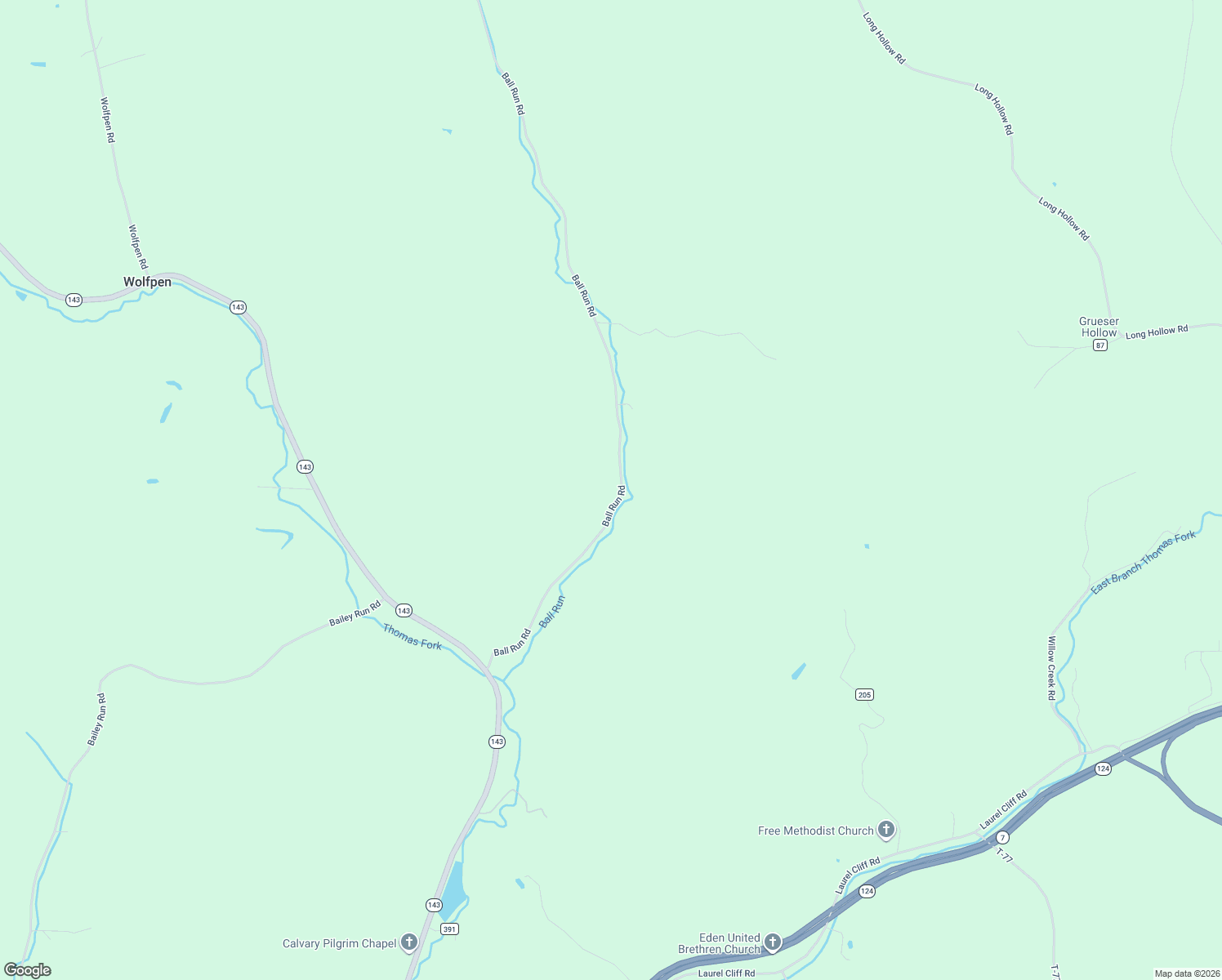 map of restaurants, bars, coffee shops, grocery stores, and more near 34001-34681 Ball Run Road in Pomeroy