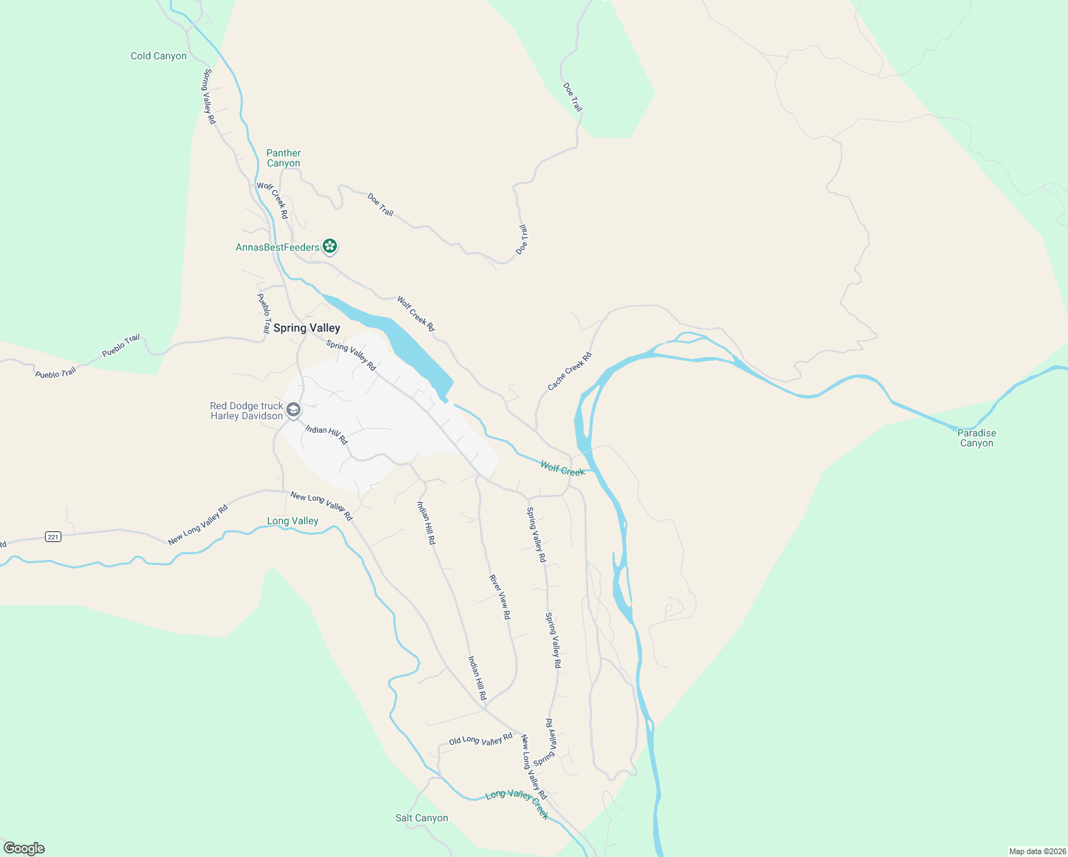 map of restaurants, bars, coffee shops, grocery stores, and more near 15709 Cache Creek Road in Clearlake Oaks