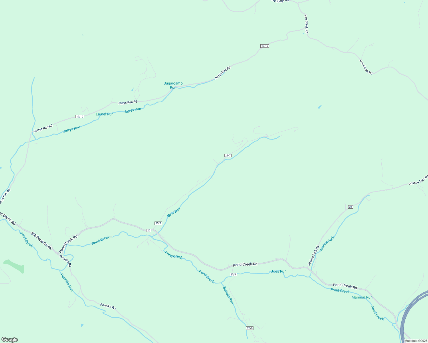 map of restaurants, bars, coffee shops, grocery stores, and more near Bear Run in Wood County