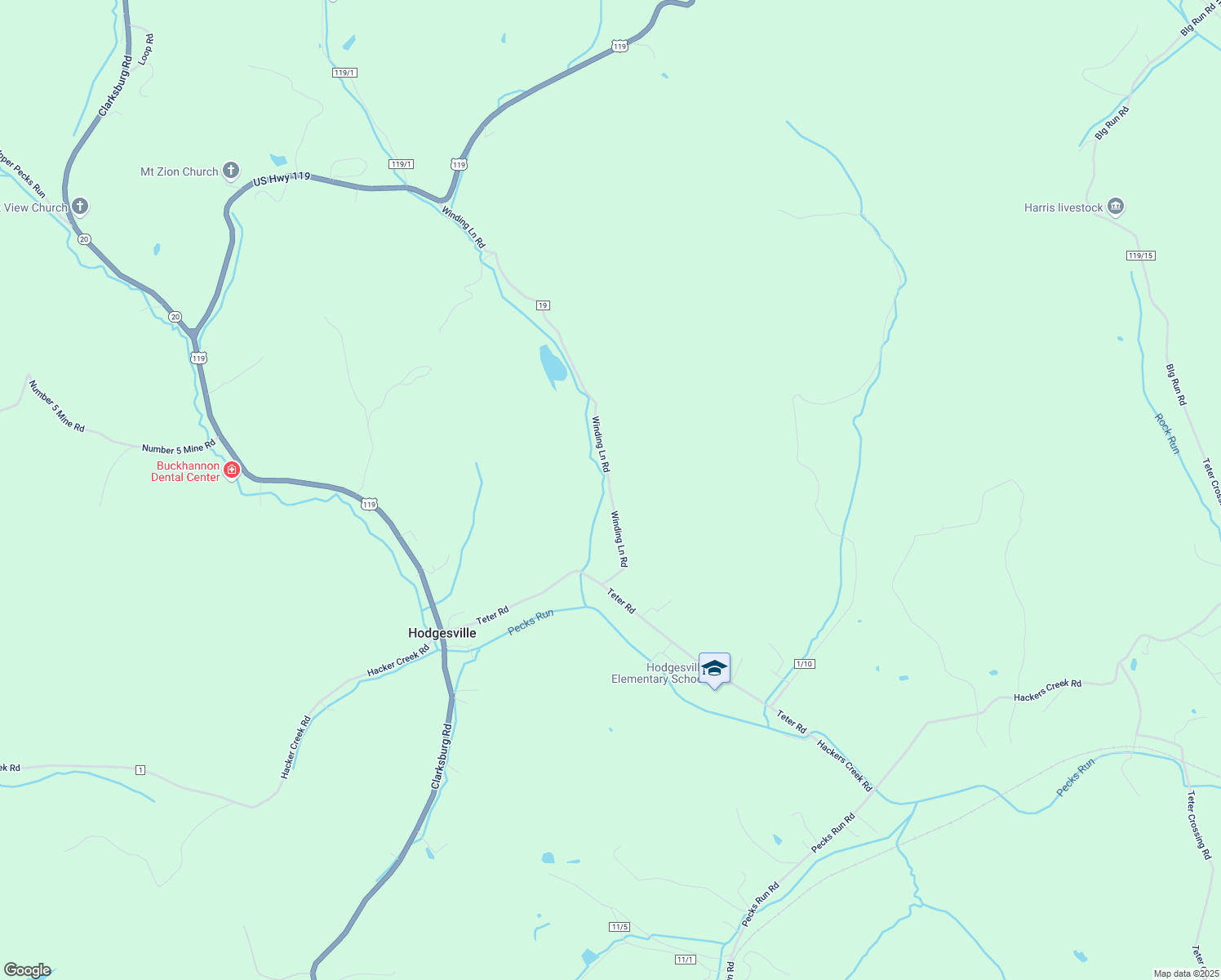 map of restaurants, bars, coffee shops, grocery stores, and more near 318 Winding Lane Road in Volga
