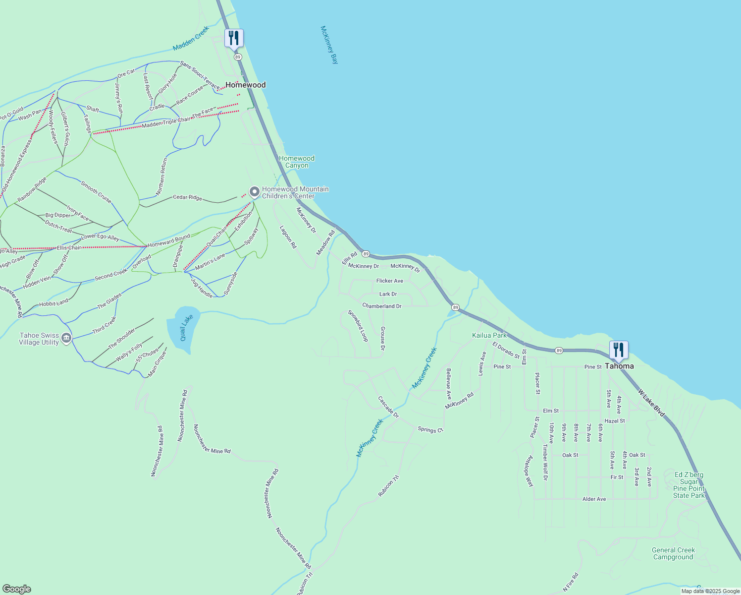 map of restaurants, bars, coffee shops, grocery stores, and more near 6195 Lark Drive in Tahoma