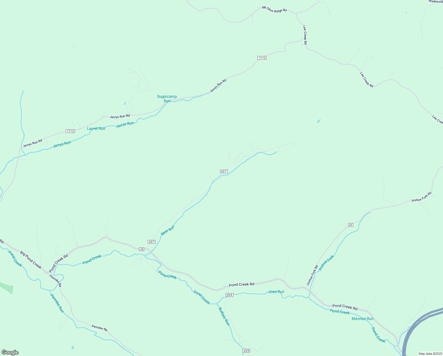 map of restaurants, bars, coffee shops, grocery stores, and more near County Route 25/7 in Wood