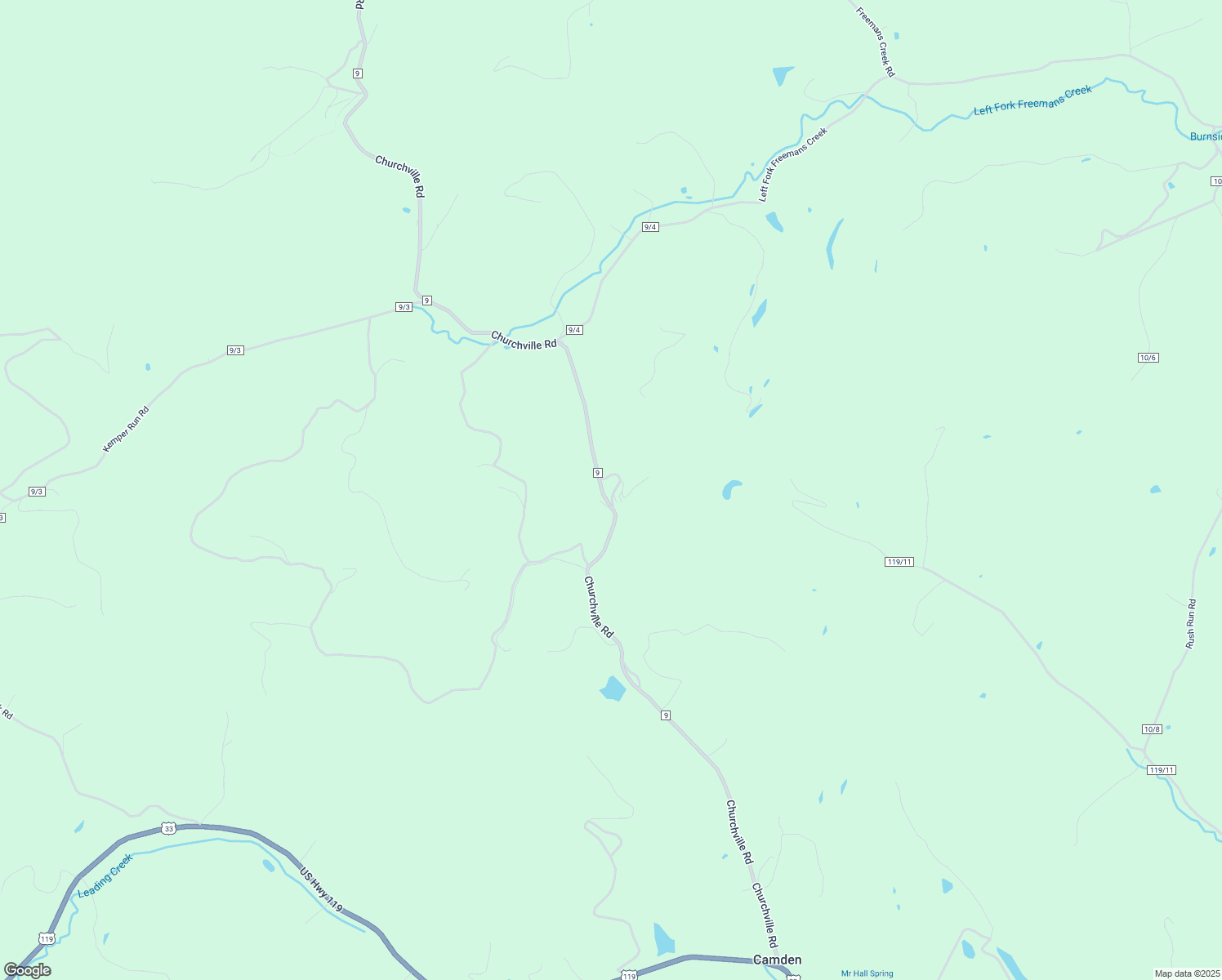 map of restaurants, bars, coffee shops, grocery stores, and more near 1492 Churchville Road in Camden