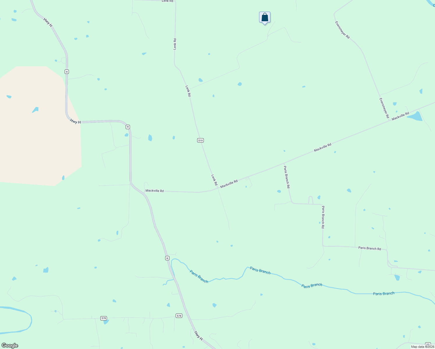 map of restaurants, bars, coffee shops, grocery stores, and more near 1230 Lenk Road in Silex