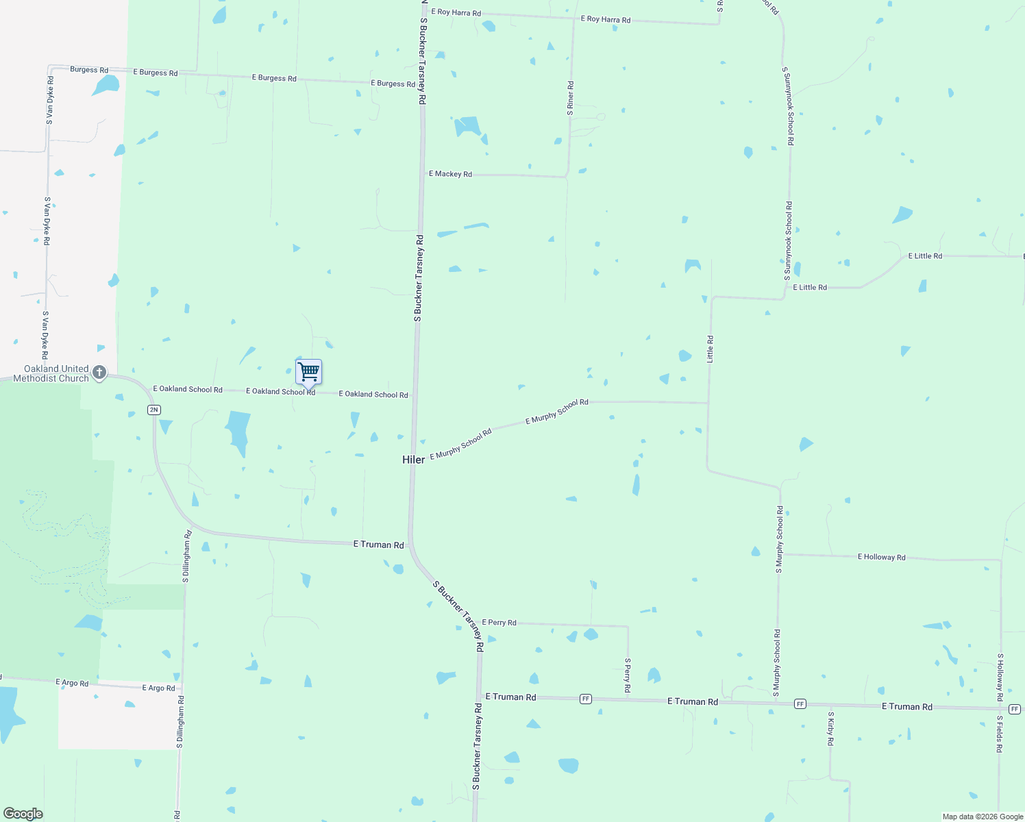 map of restaurants, bars, coffee shops, grocery stores, and more near 32904 East Murphy School Road in Grain Valley